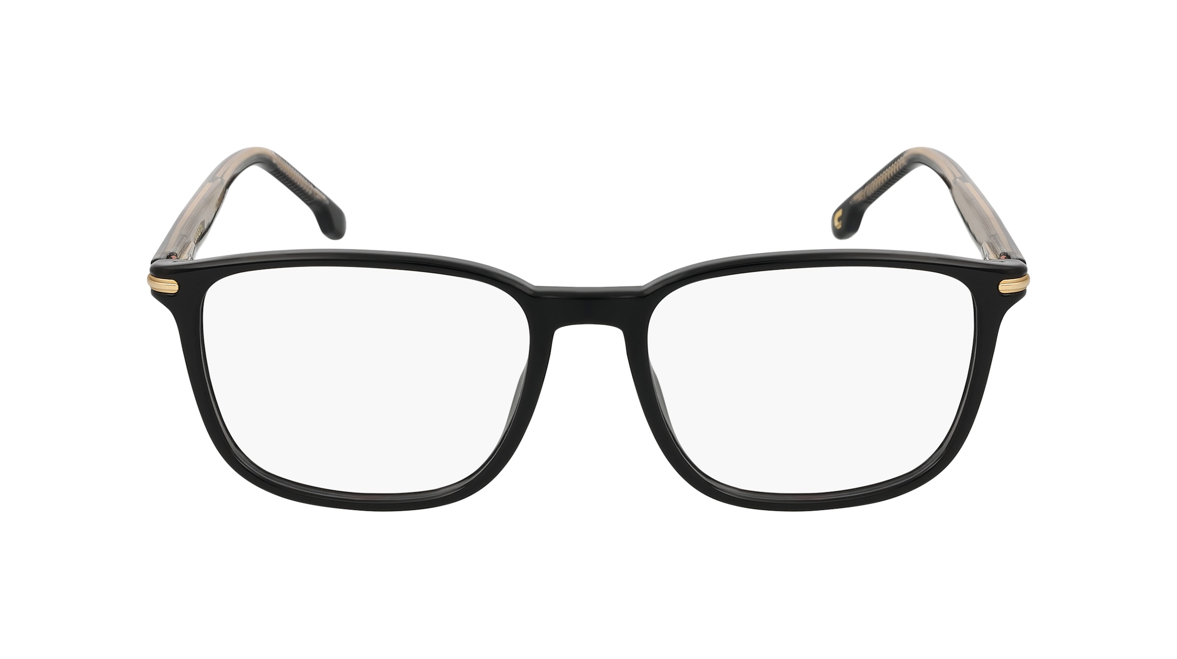 Carrera 292 Herren-Brille inkl. Gläser Vollrand Eckig Kunststoff-Gestell 53mm/18mm/145mm, schwarz