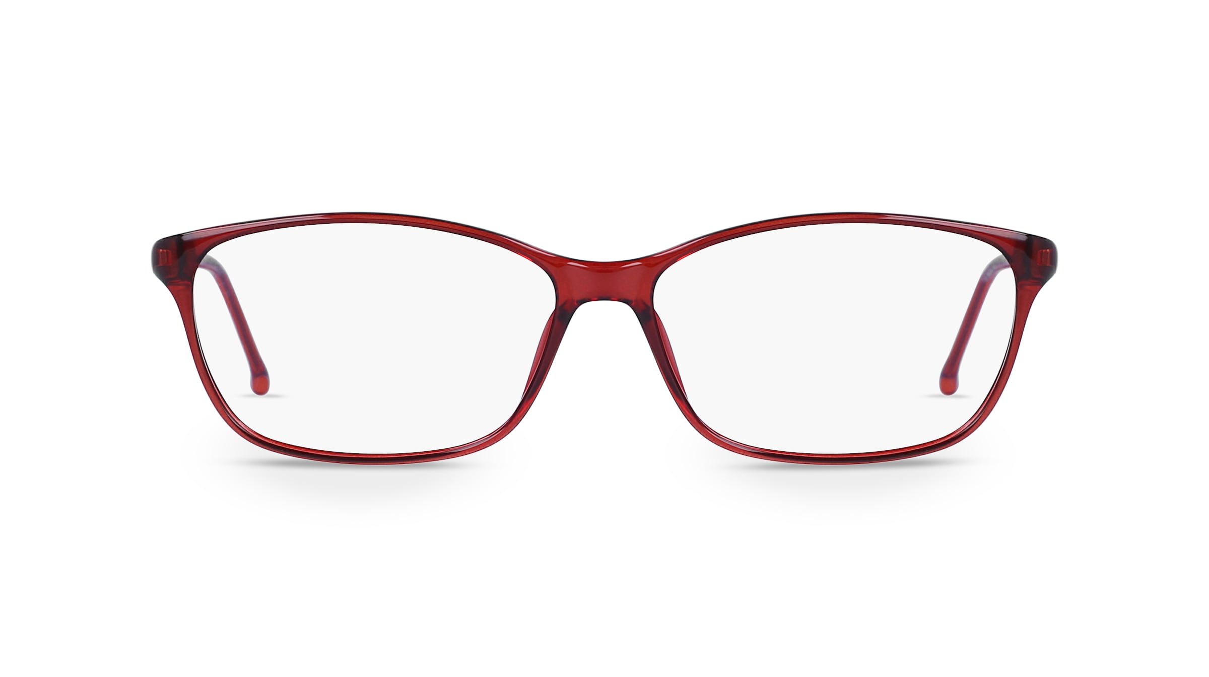 Fielmann COMFORT 087 CL Damen-Brille inkl. Gläser Vollrand Eckig TR90-Gestell 54mm/14mm/135mm, rot