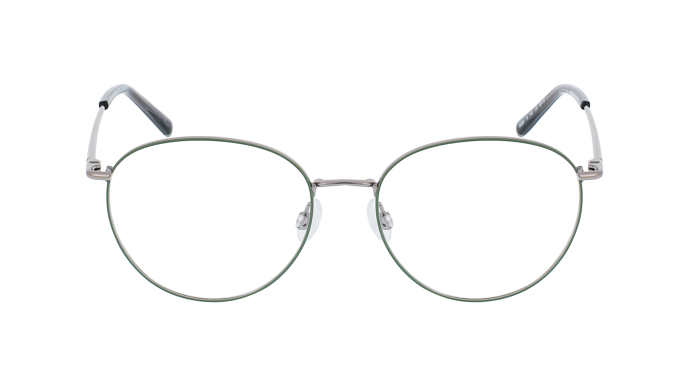 Humphrey’s eyewear 582369 Damen-Brille inkl. Gläser Vollrand Rund Metall-Gestell 53mm/18mm/140mm, grau