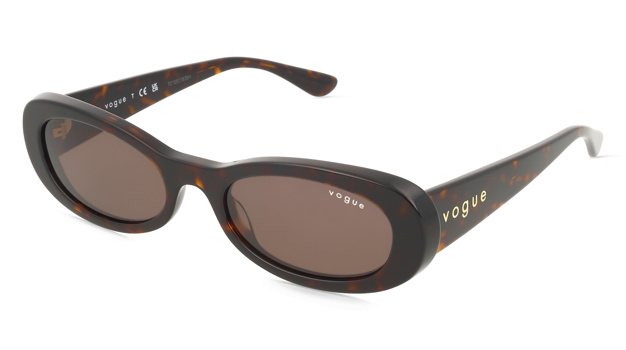 Vogue VO5582S Damen-Sonnenbrille Vollrand Oval Acetat-Gestell, Havanna