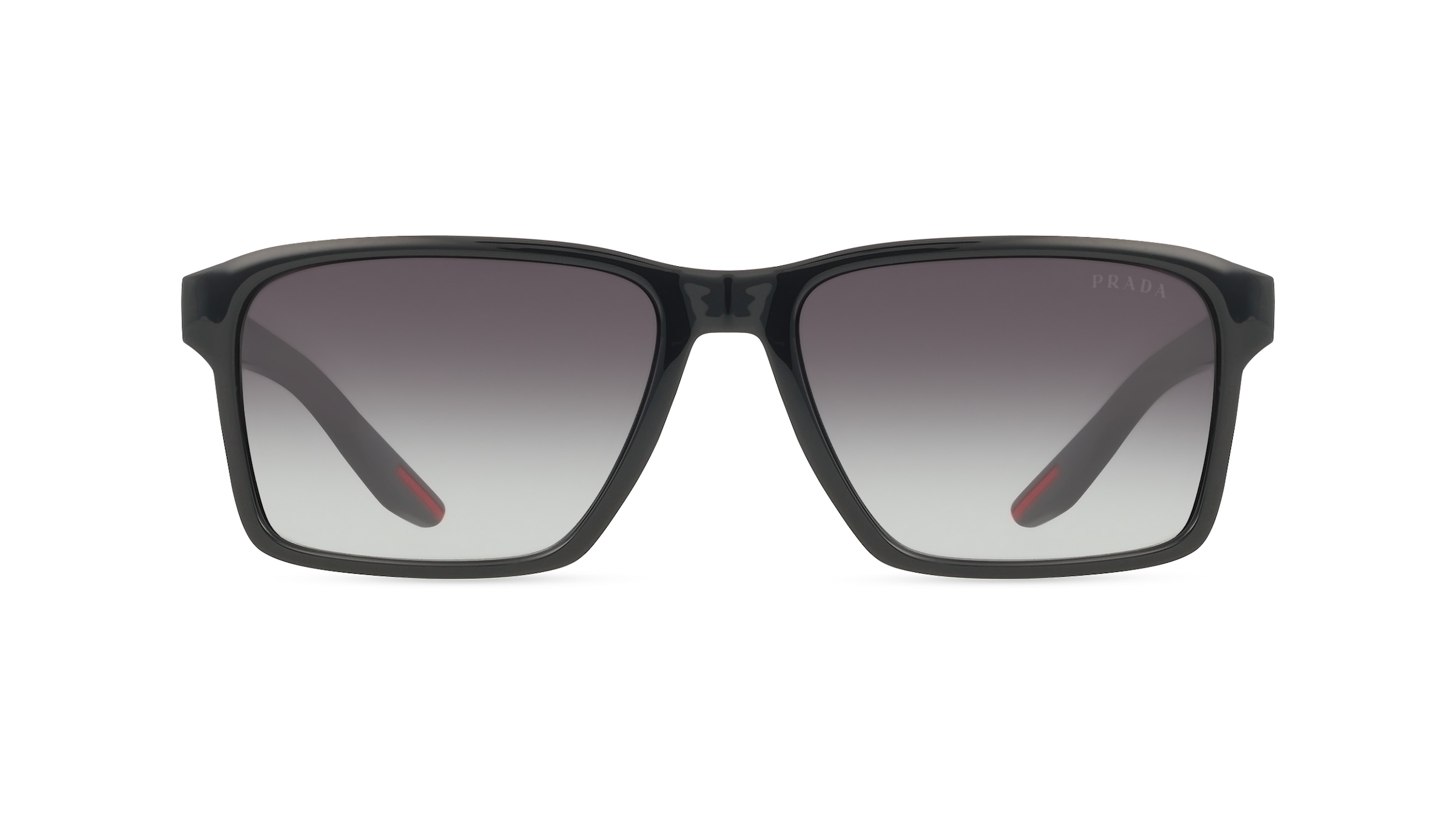 Prada Linea Rossa PS05YS Herren-Sonnenbrille Vollrand Eckig Kunststoff-Gestell, schwarz