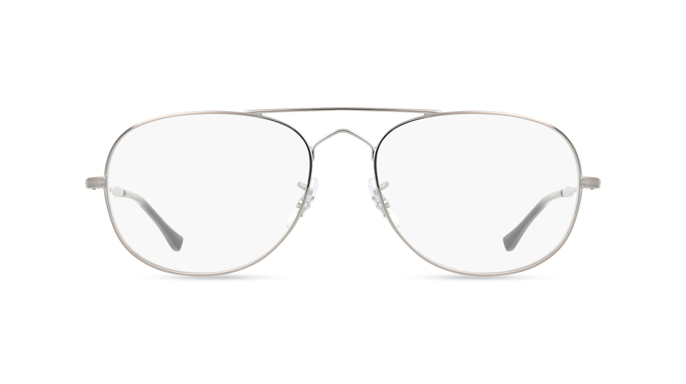 Ray-Ban VISTA RX3735V BAIN BRIDGE Damen-Brille inkl. Gläser Vollrand Pilot Metall-Gestell 57mm/17mm/140mm, grau