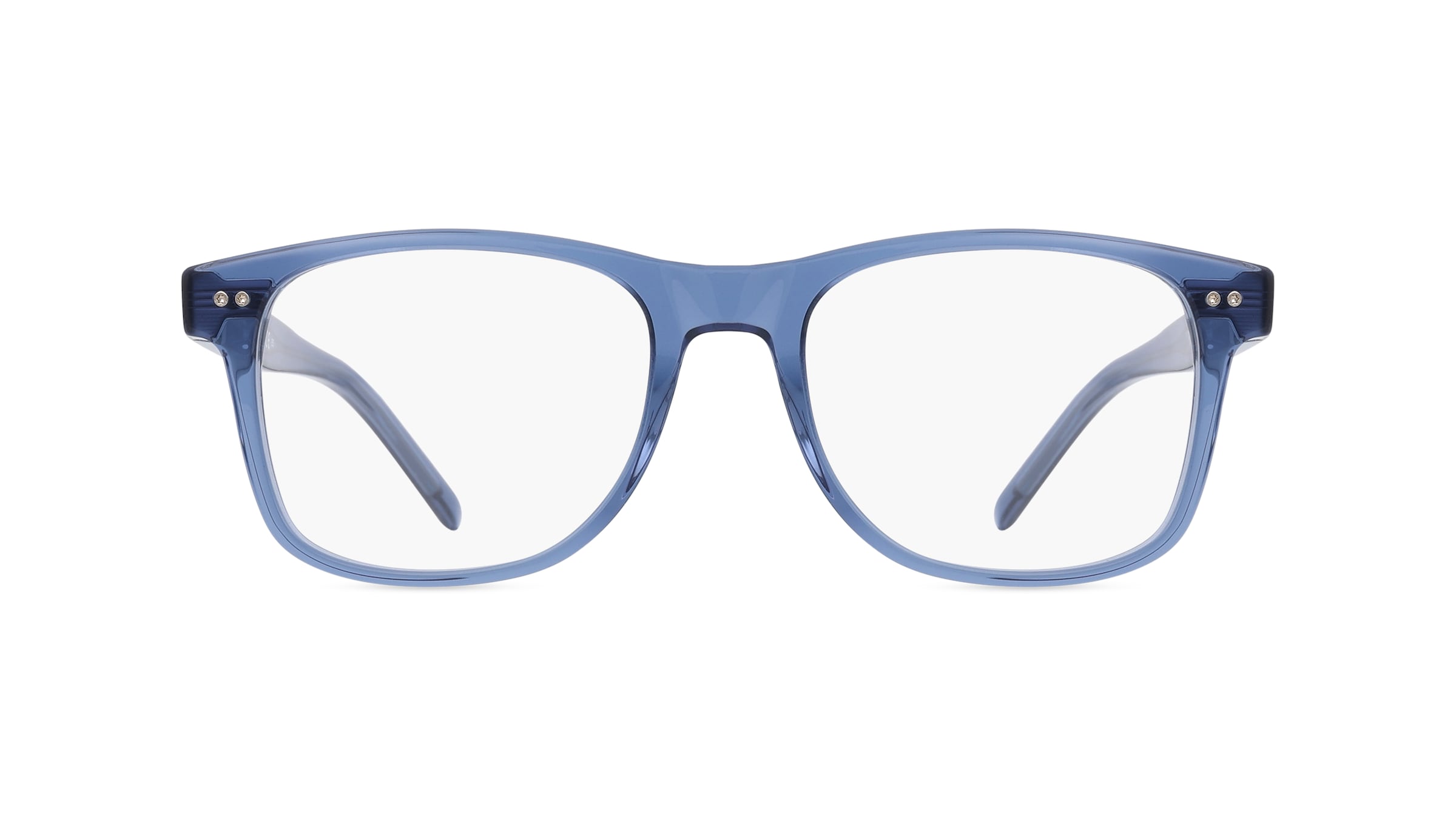 Tommy Hilfiger TH1891 Herren-Brille inkl. Gläser Vollrand Eckig Bio-Acetat-Gestell 52mm/18mm/150mm, blau