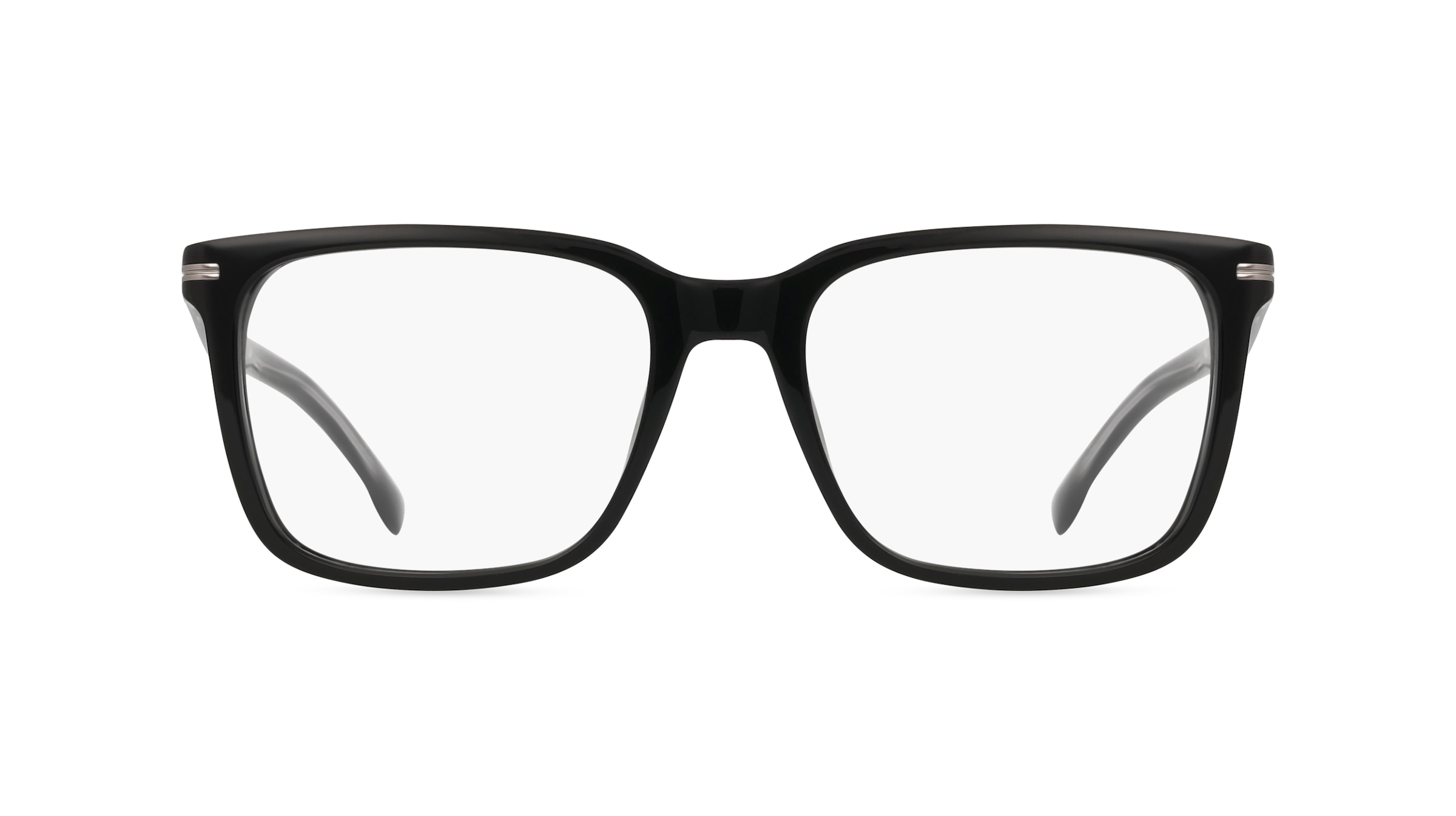 Boss 1602 Herren-Brille inkl. Gläser Vollrand Quadratisch Acetat-Gestell 55/19/145, Schwarz