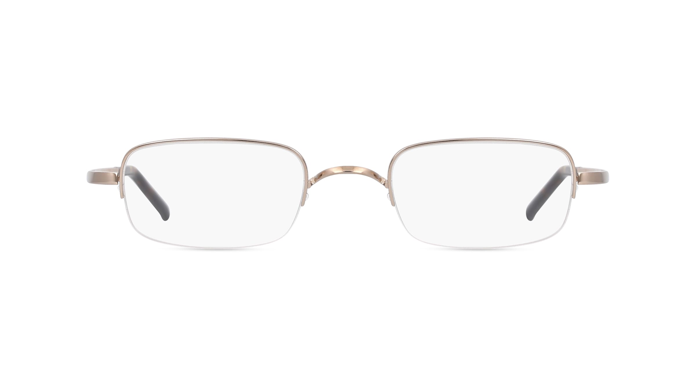 Fielmann TITANIUM 194 CL Herren-Brille inkl. Gläser Halbrand Eckig Titan-Gestell 49mm/23mm/145mm, gold