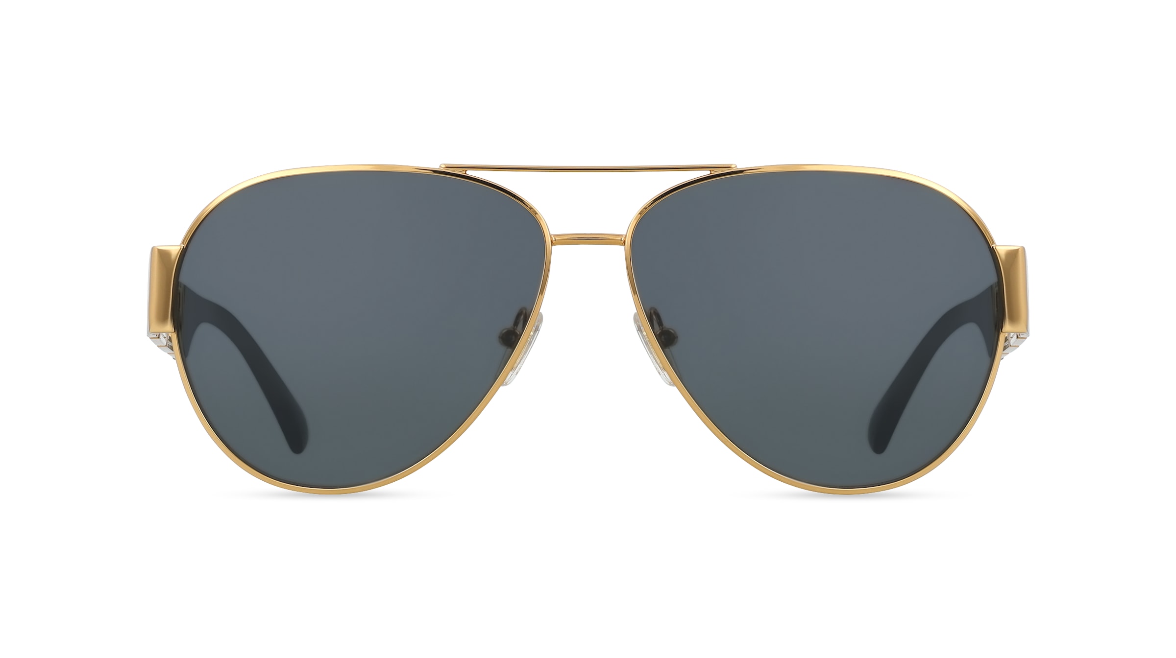 Versace VE2289 Herren-Sonnenbrille Vollrand Pilot Metall-Gestell, Gold