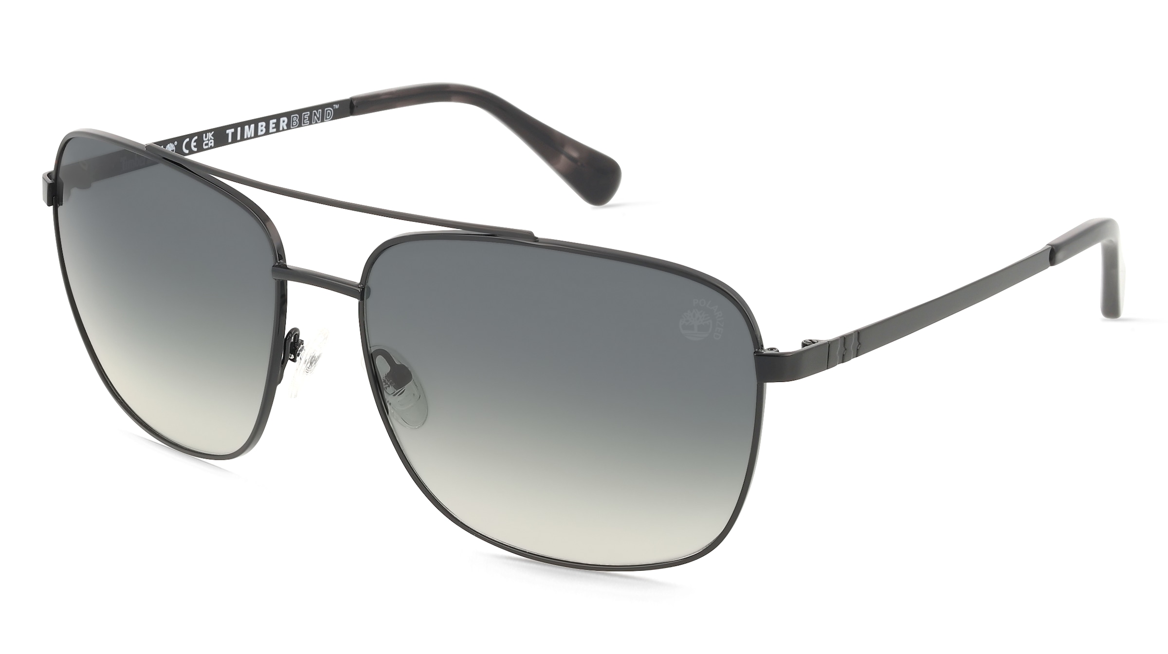 Timberland TB00044 Herren-Sonnenbrille Vollrand Pilot Metall-Gestell, Schwarz