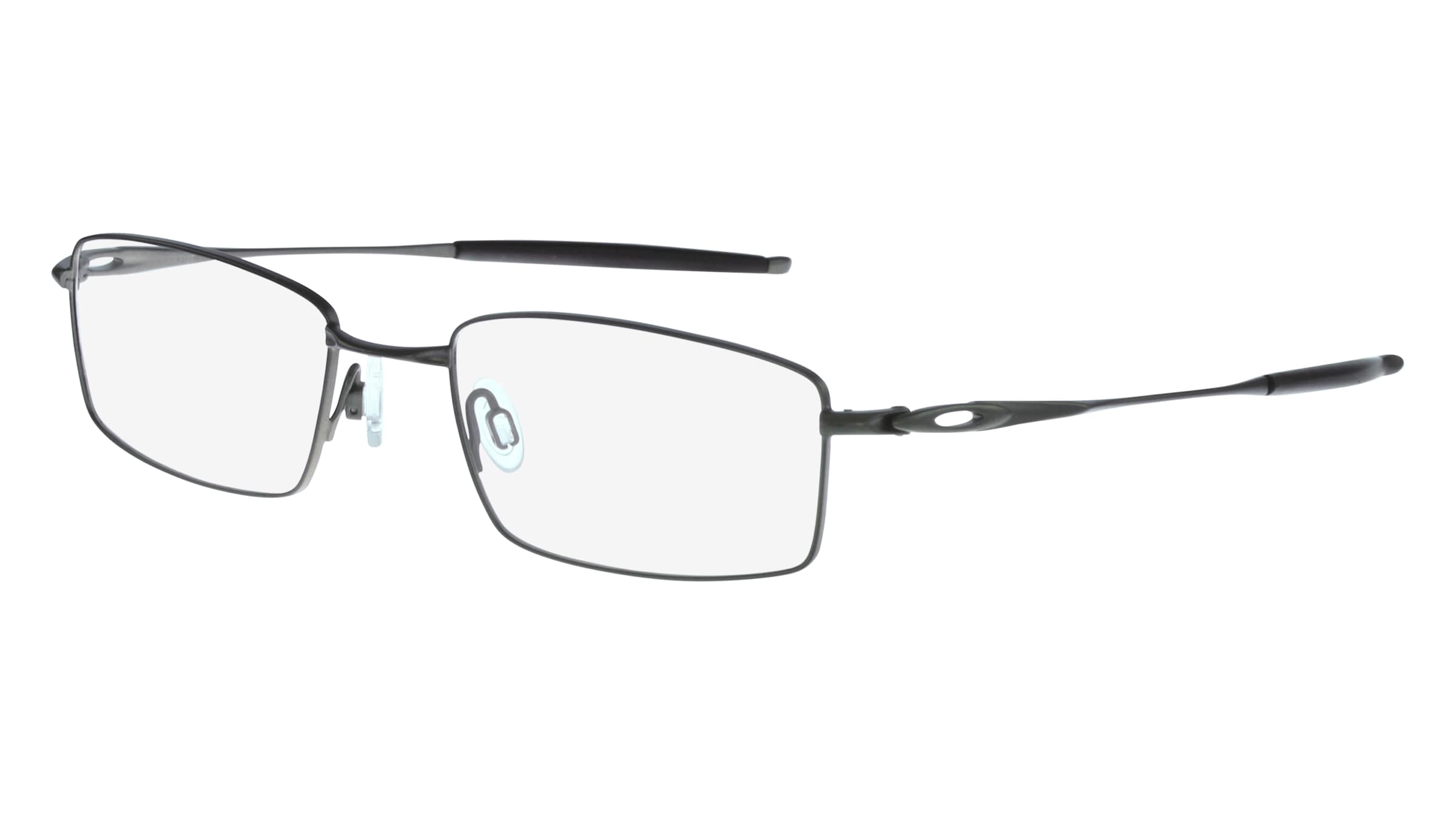 Oakley OX3136 Herren-Brille inkl. Gläser Vollrand Quadratisch Metall-Gestell 53/19/140, Grau