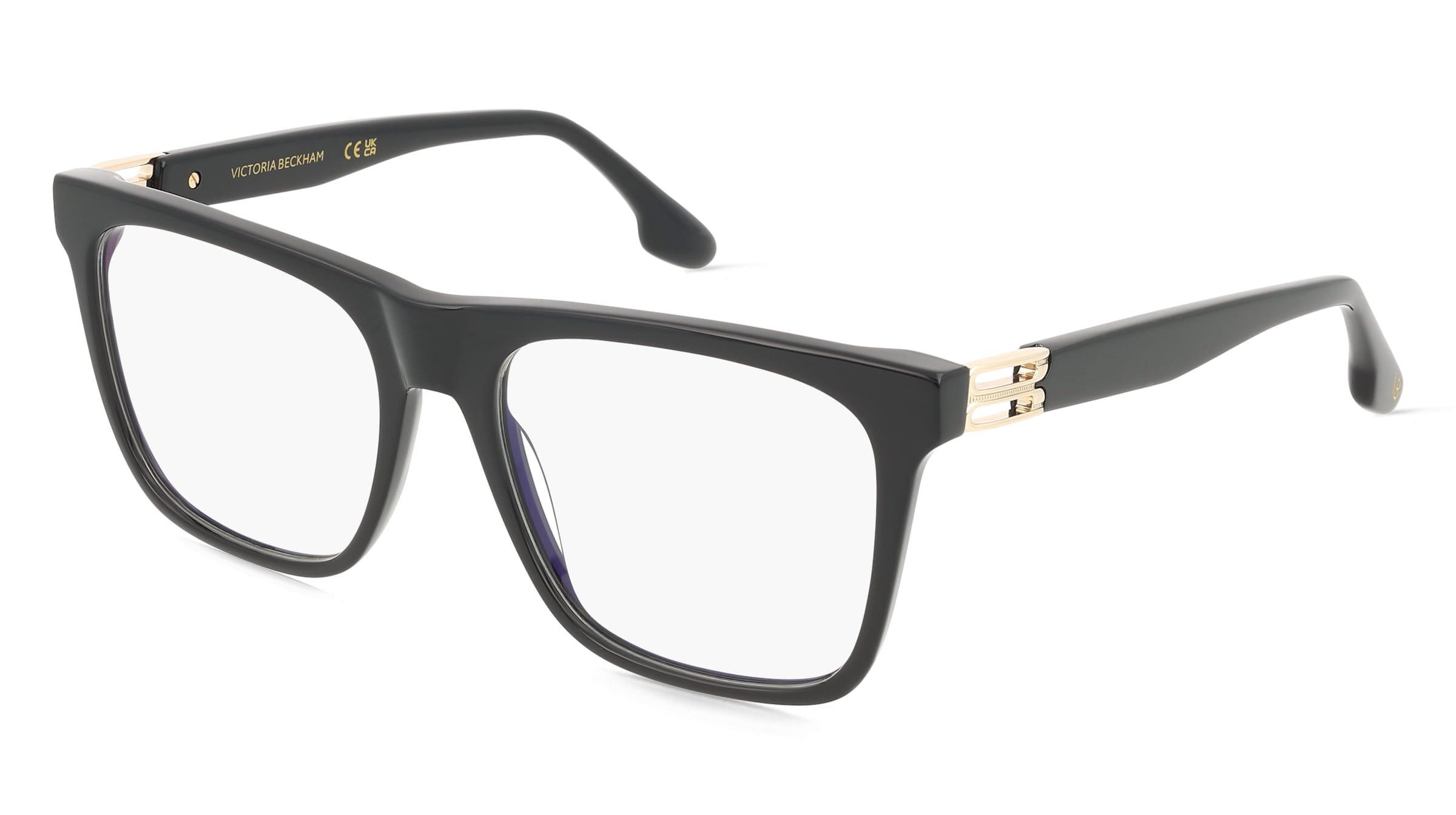 Victoria Beckham VB2679 Damen-Brille inkl. Gläser Vollrand Eckig Acetat-Gestell 53/17/140, Schwarz