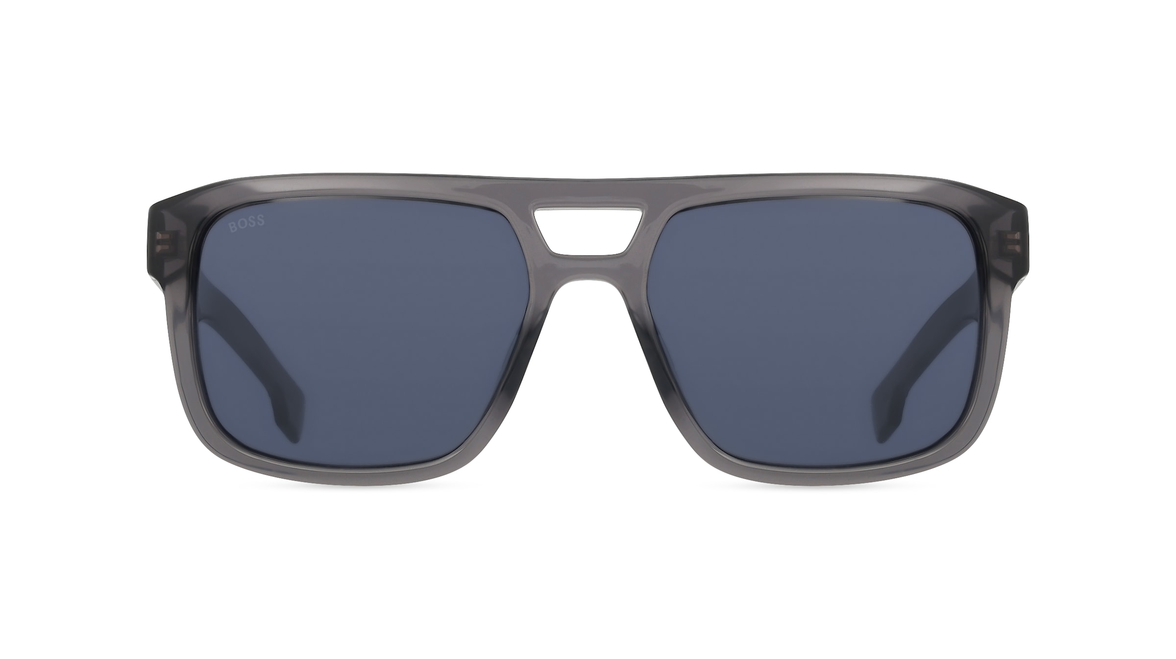 Boss 1648/S Herren-Sonnenbrille Vollrand Eckig Kunststoff-Gestell, grau