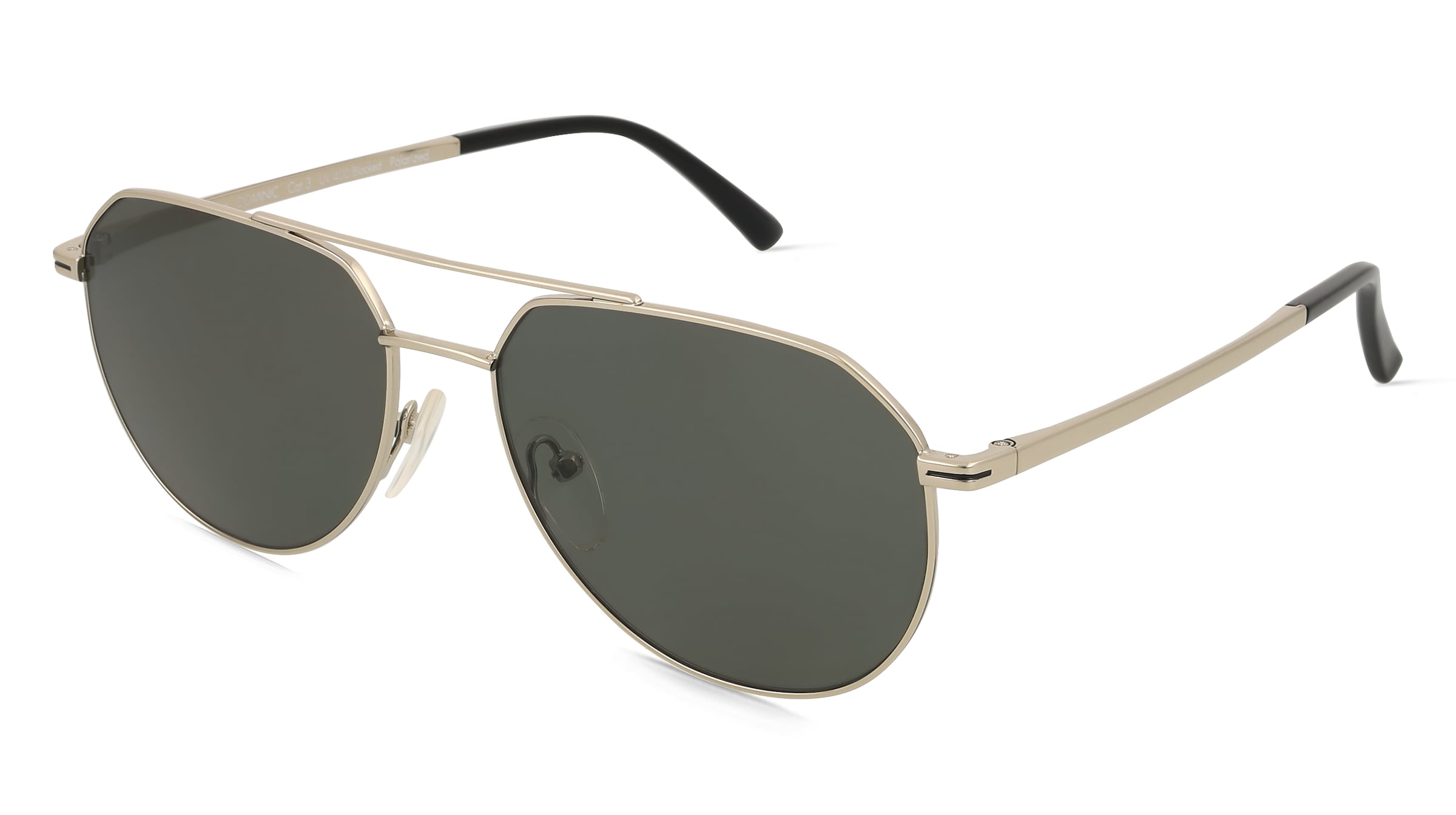 Fielmann MC 570 SUN CL DOMINIC Unisex-Sonnenbrille Vollrand Pilot Edelstahl-Gestell, Grau