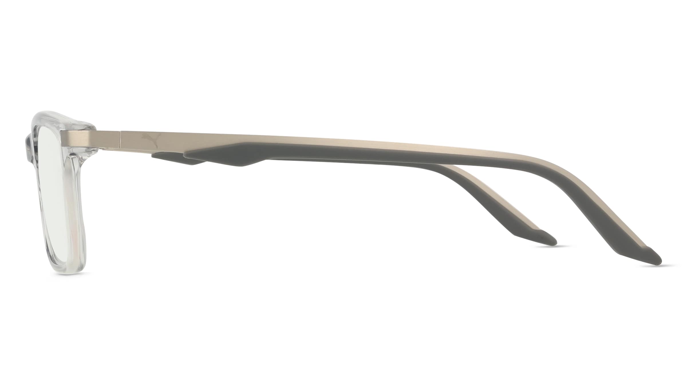 Thumbnail - PUMA PU0410O Unisex-Brille inkl. Gläser Vollrand Eckig Acetat-Gestell 54/19/145, transparent