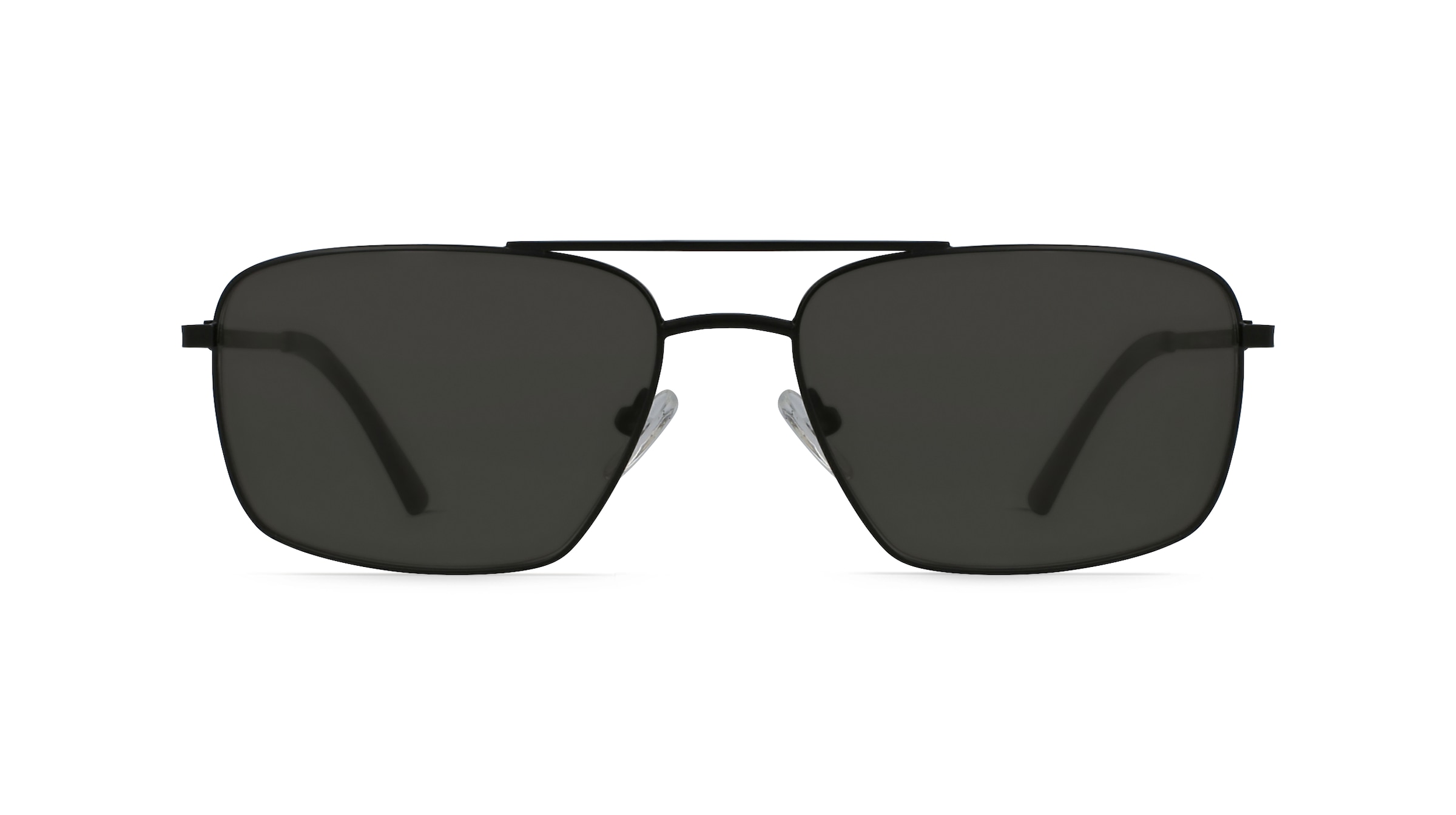 Fielmann DDJ 003 SUN CL Herren-Sonnenbrille Vollrand Eckig Metall-Gestell, schwarz