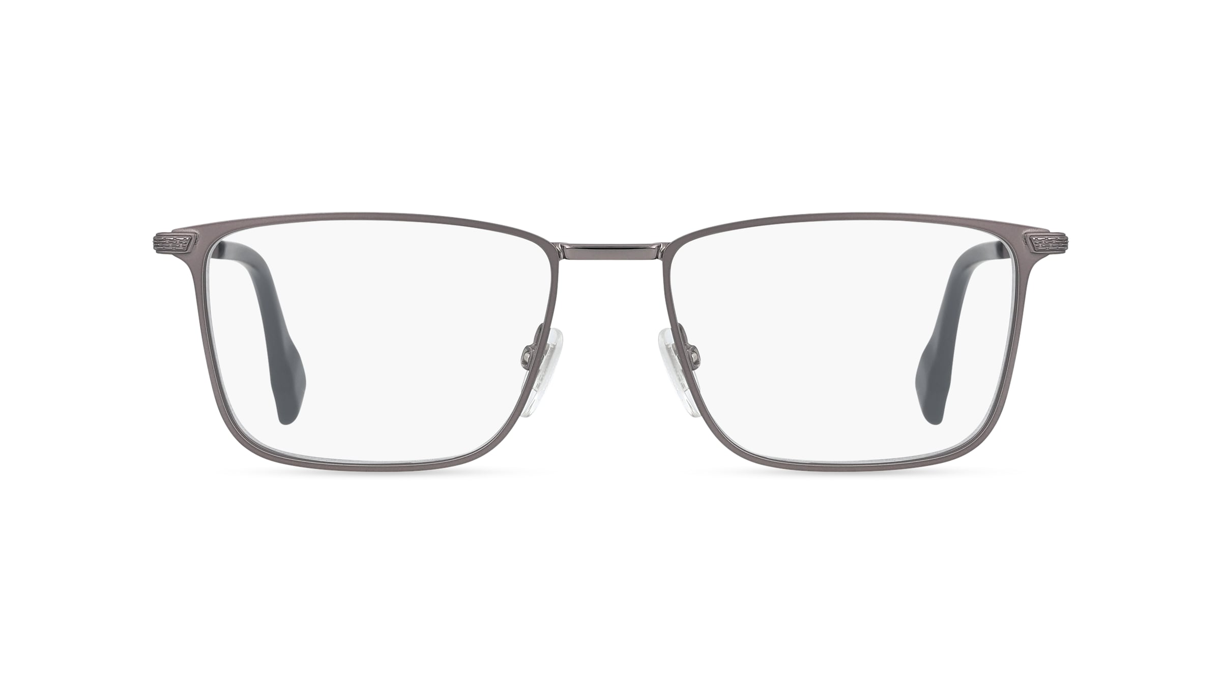 Police VPLR64 Herren-Brille inkl. Gläser Randlos Geometrisch Metall-Gestell 54/17/145, grau