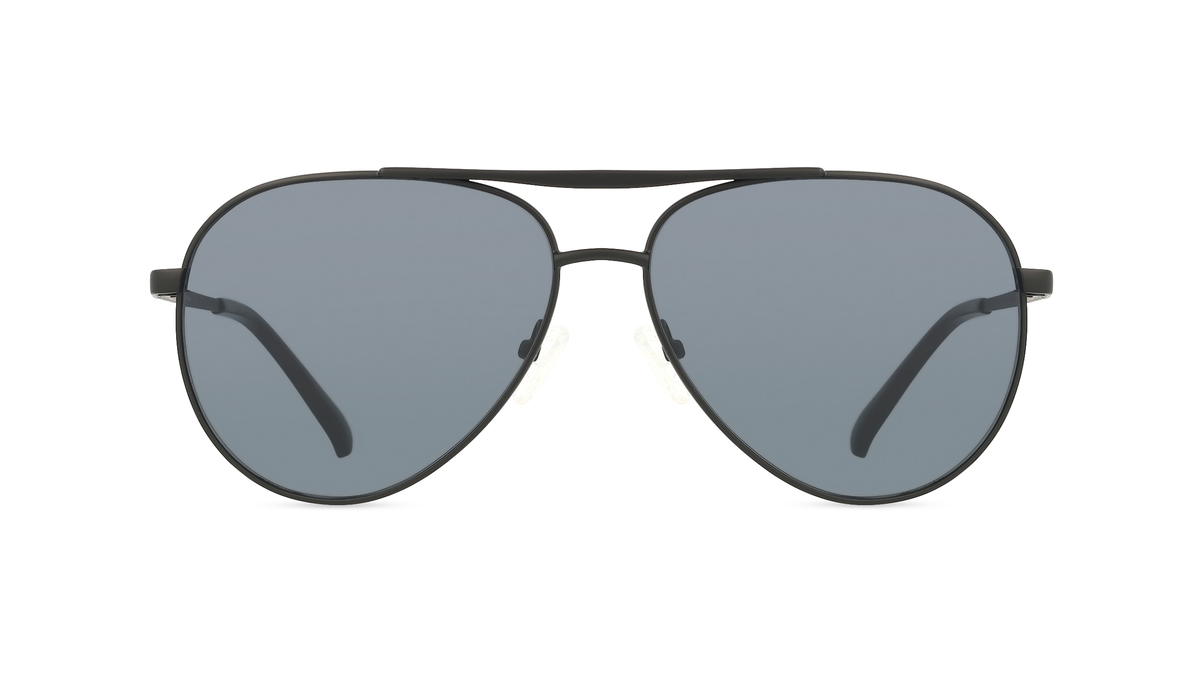 Fielmann BD 568 SUN CL TOM Herren-Sonnenbrille Vollrand Pilot Edelstahl-Gestell, schwarz