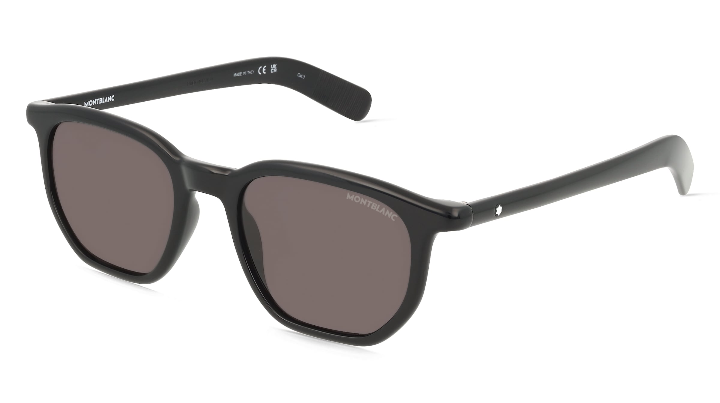Montblanc MB0352S Unisex-Sonnenbrille Vollrand Eckig Acetat-Gestell, Schwarz