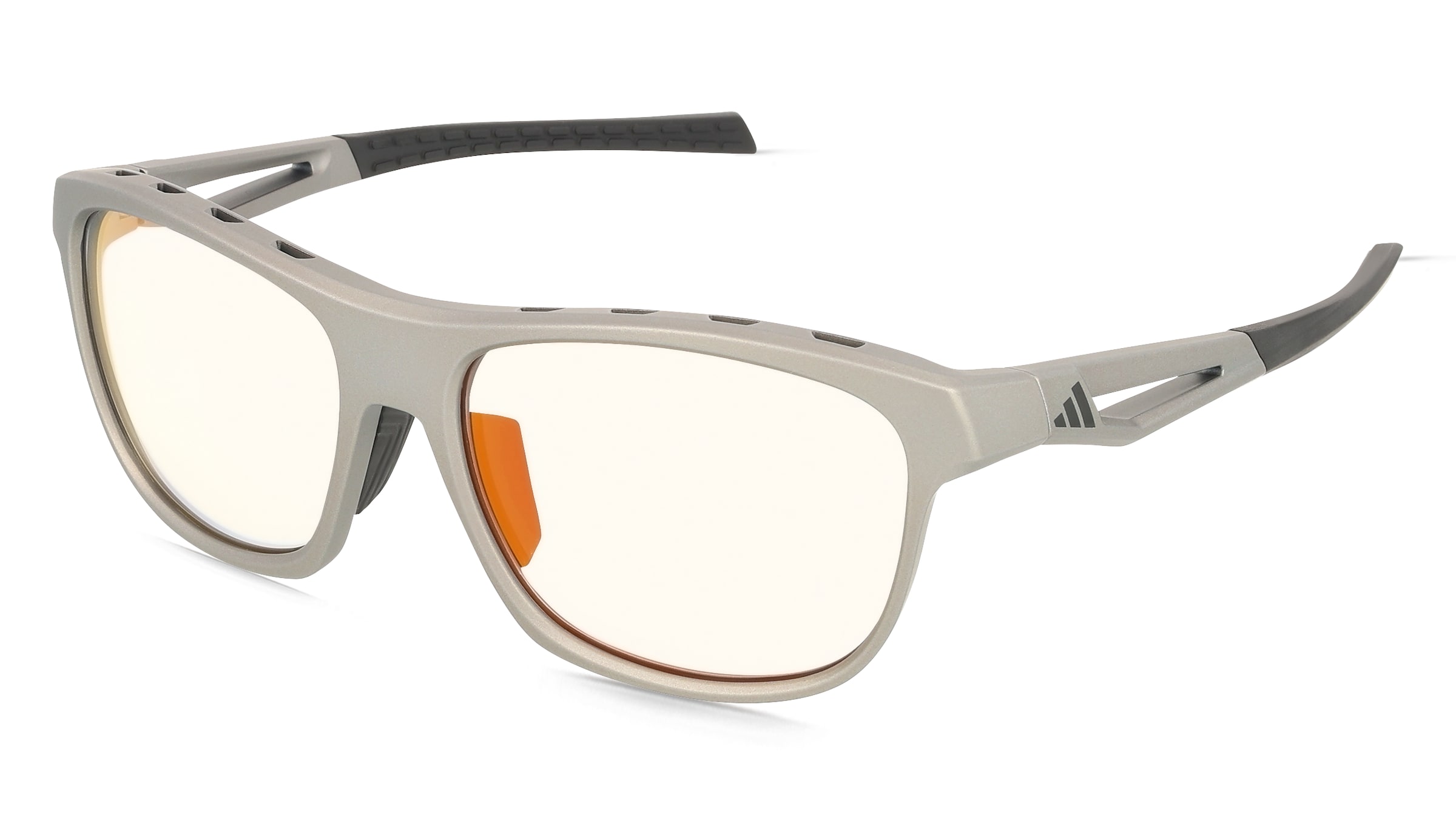 adidas SP0118 Herren-Sonnenbrille Vollrand Eckig Kunststoff-Gestell, Grau