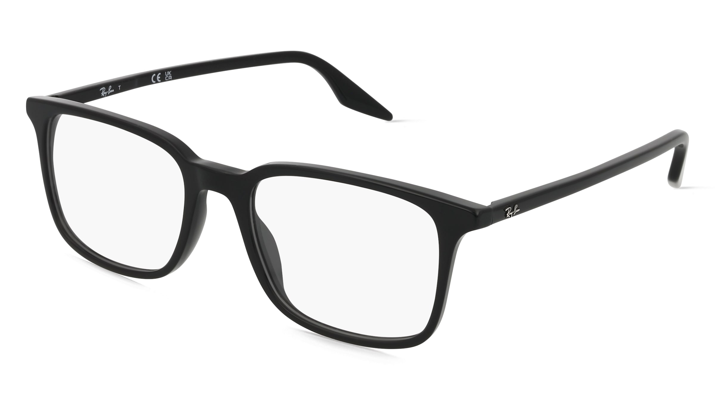Ray-Ban RX5421 Unisex-Brille inkl. Gläser Vollrand Eckig Acetat-Gestell 53/19/145, Schwarz
