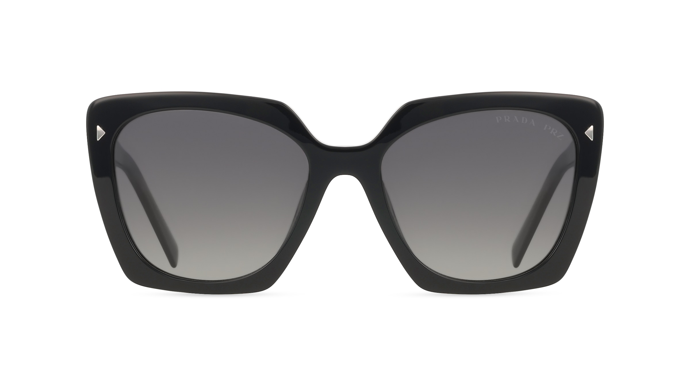 Prada PR23ZS Damen-Sonnenbrille Vollrand Eckig Acetat-Gestell, schwarz