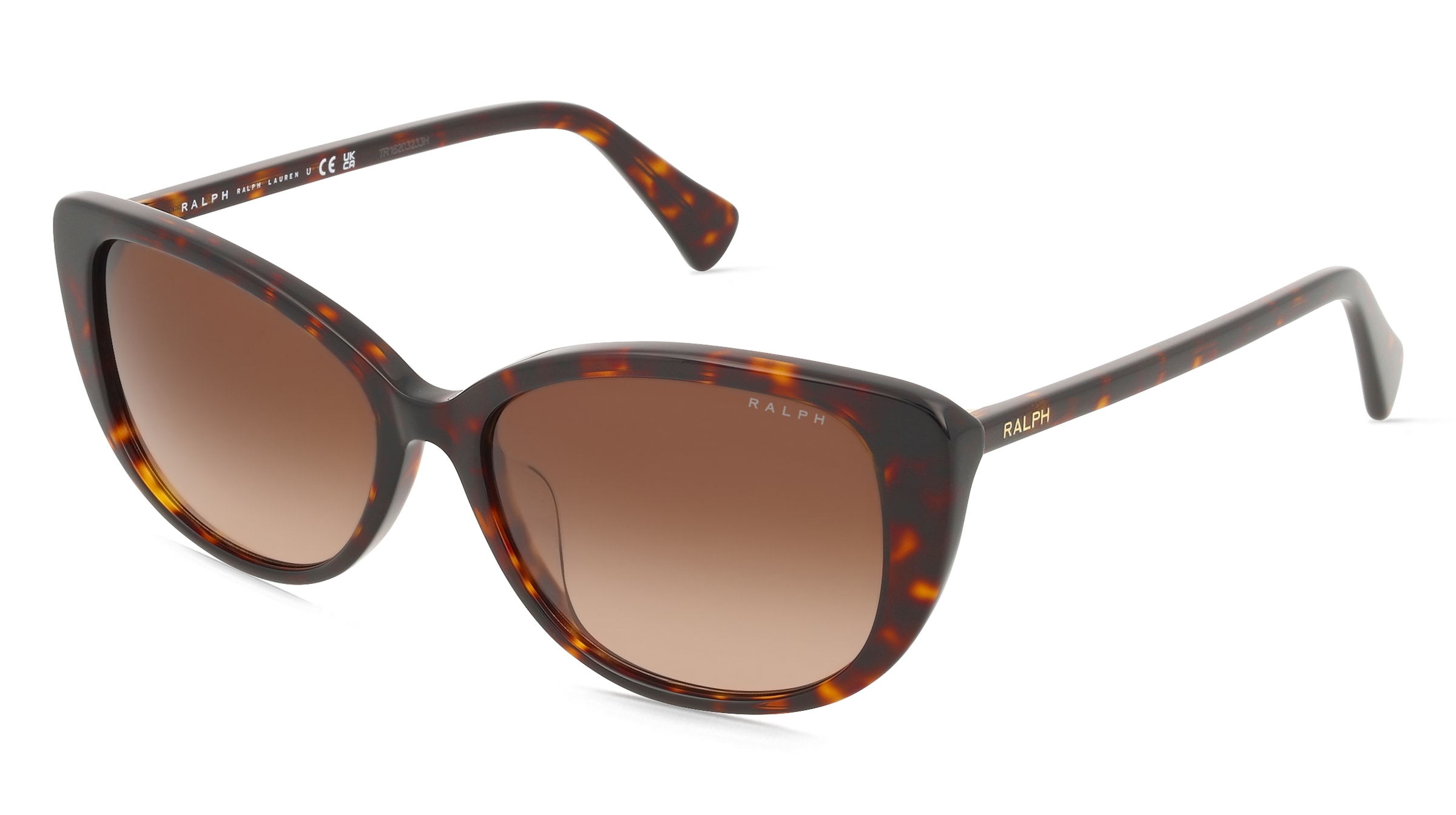 Ralph 0RA5340U Damen-Sonnenbrille Vollrand Butterfly Acetat-Gestell, Havanna