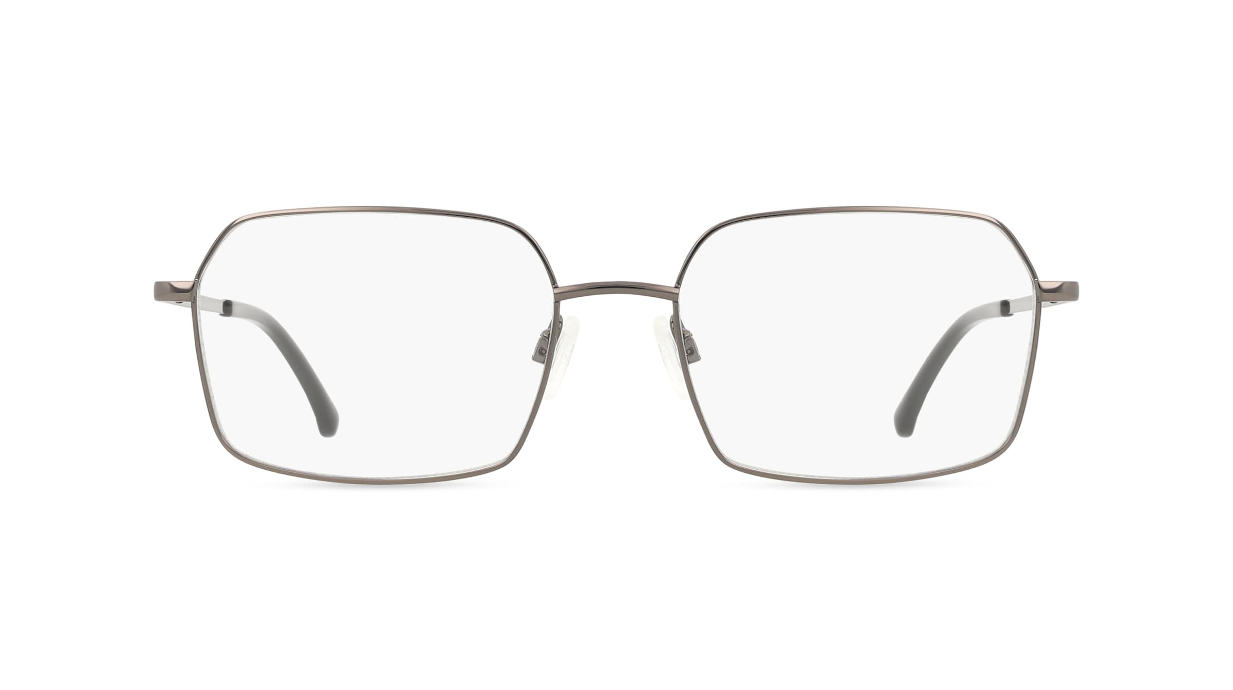 Fielmann MO 001 CL MATTHIAS Herren-Brille inkl. Gläser Vollrand Quadratisch Edelstahl-Gestell 54/18/145, grau
