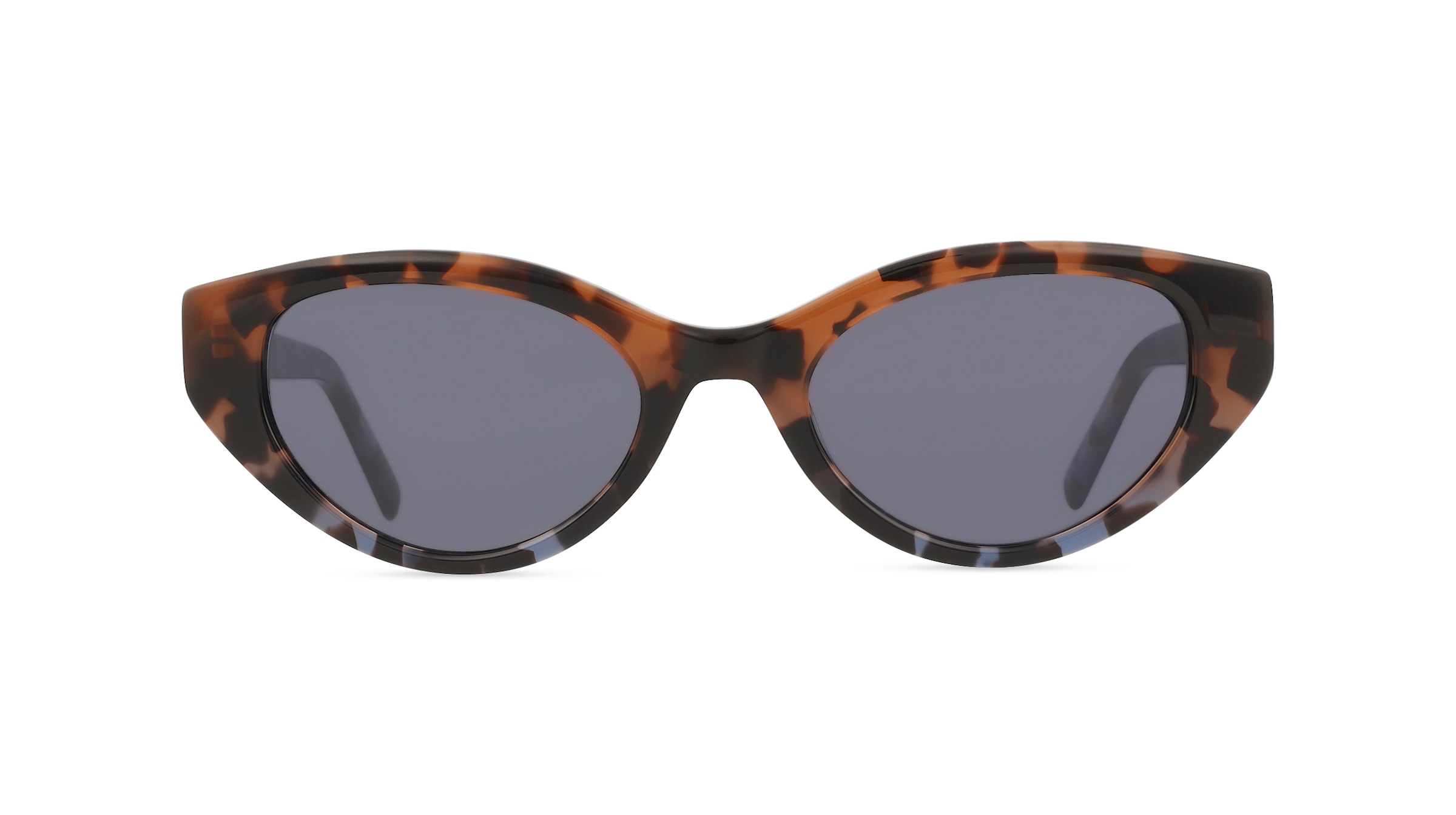 DKNY DK548S Damen-Sonnenbrille Vollrand Oval Acetat-Gestell, Braun