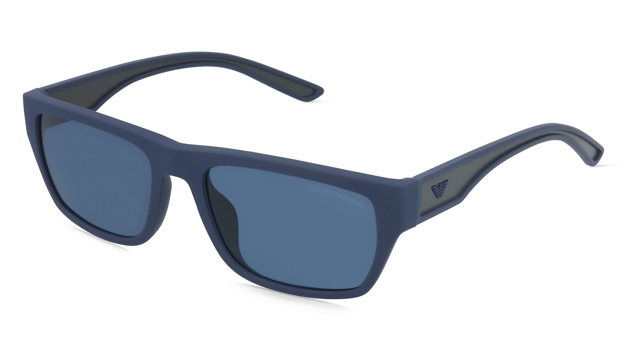 Emporio Armani EA4267U Herren-Sonnenbrille Vollrand Quadratisch Kunststoff-Gestell, Blau