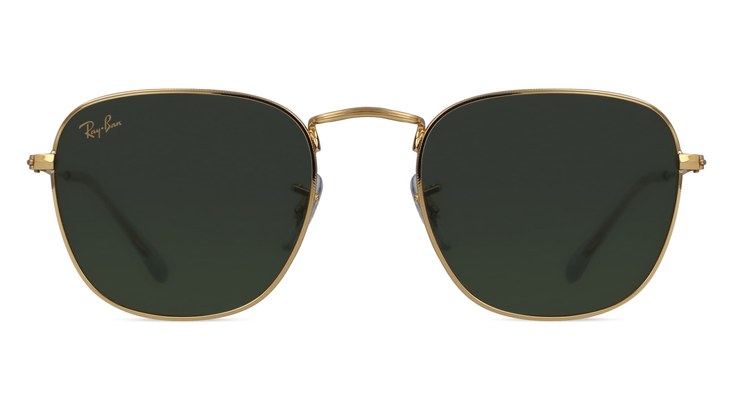 Ray-Ban RB 3857 FRANK Unisex-Sonnenbrille Vollrand Eckig Metall-Gestell, Gold