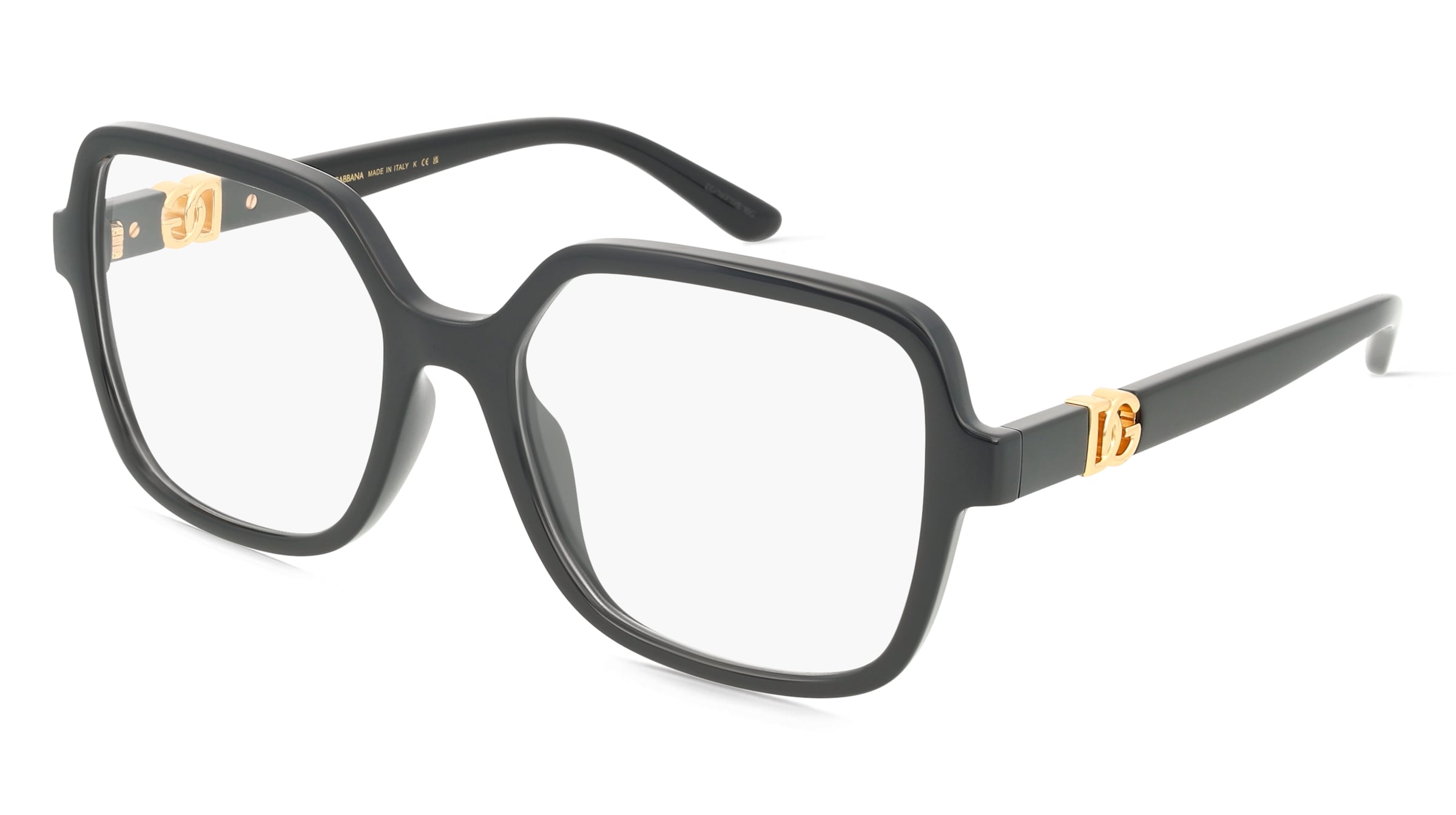 Dolce&amp;Gabbana DG5105U Damen-Brille inkl. Gläser Vollrand Quadratisch Kunststoff-Gestell 55/18/145, Schwarz