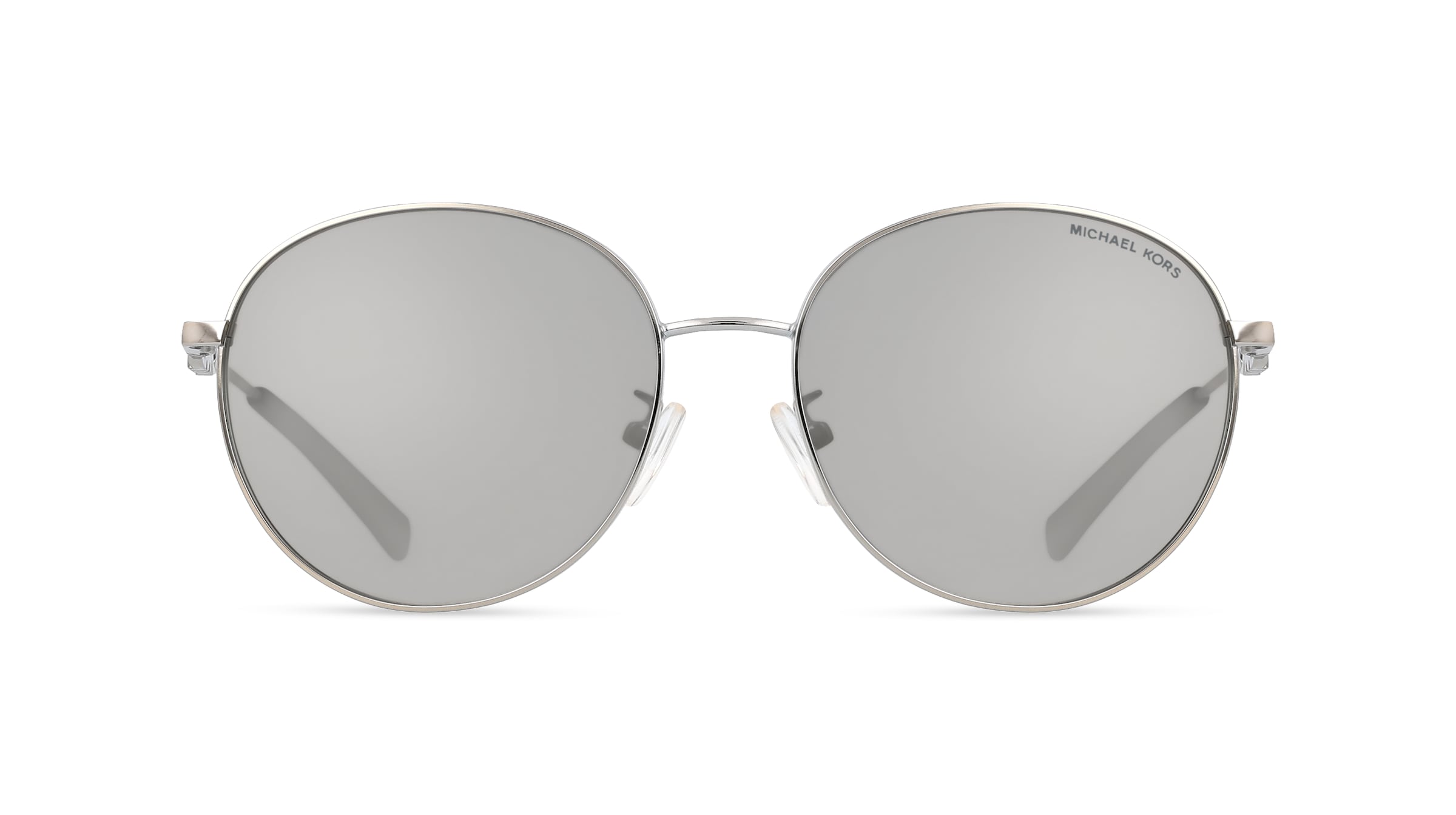 Michael Kors MK1119 Damen-Sonnenbrille Vollrand Rund Metall-Gestell, silber