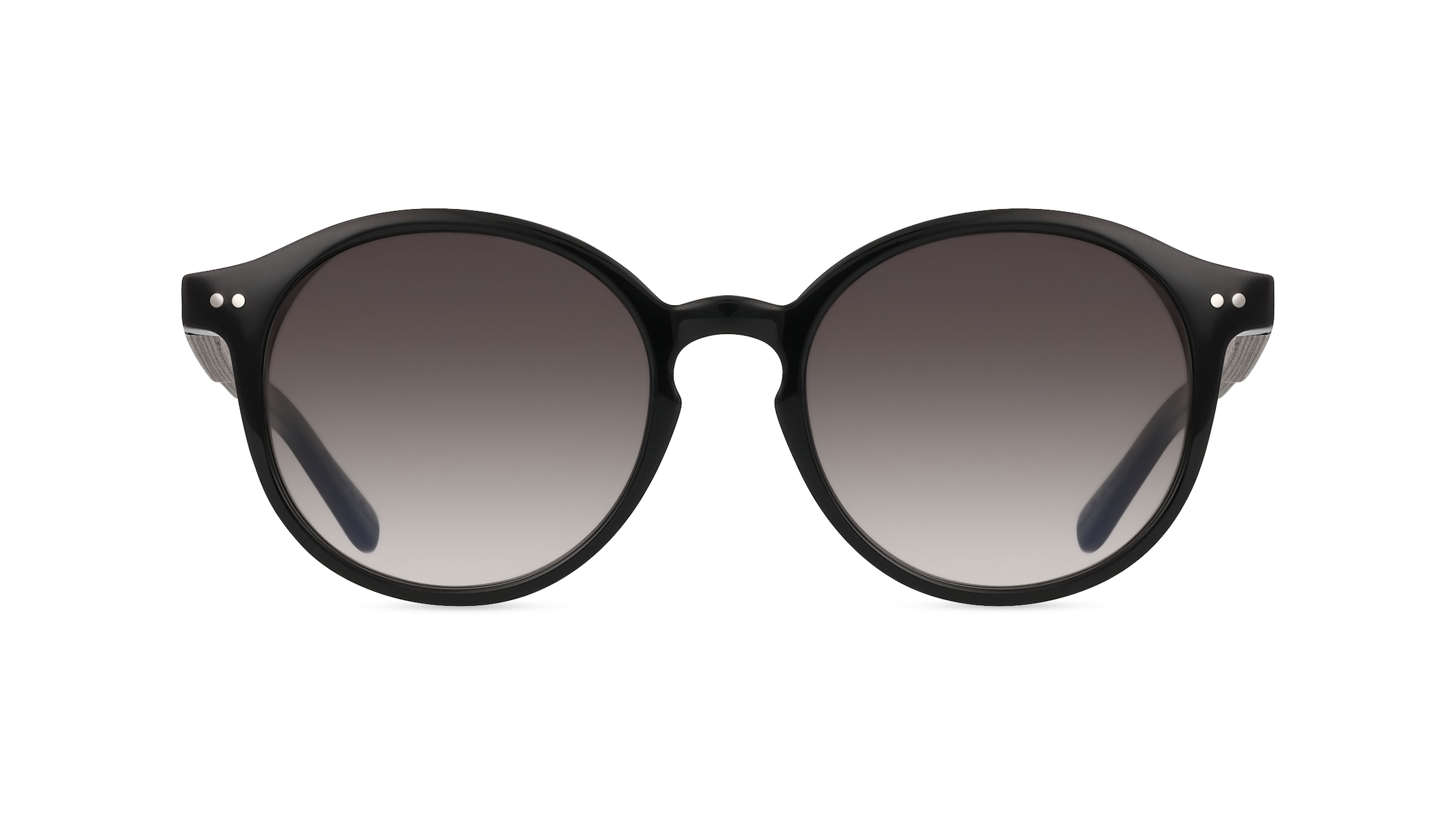 Woodfellas 10777 TROSTBERG Damen-Sonnenbrille Vollrand Rund Holz Acetate-Gestell, schwarz