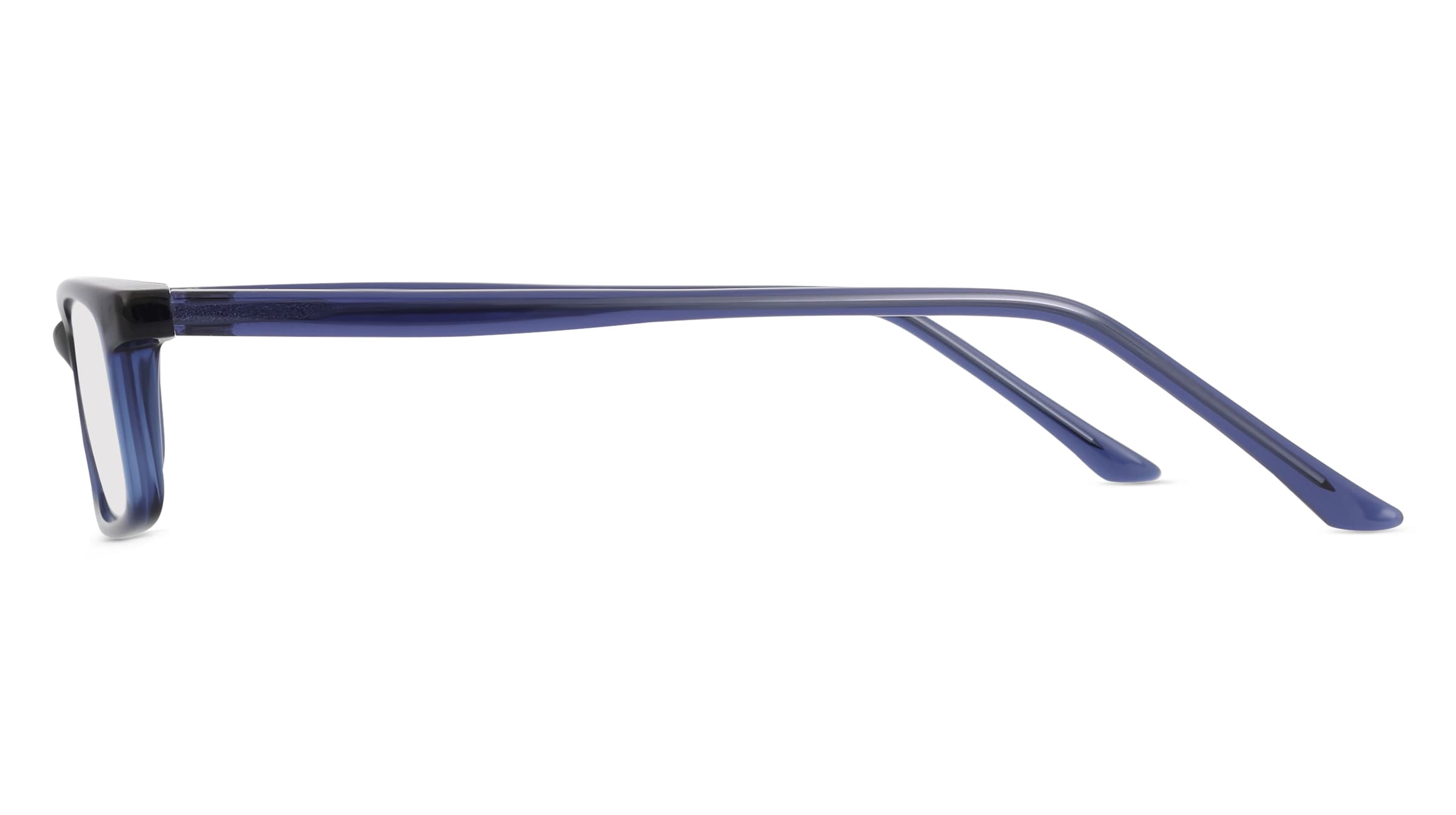 Thumbnail - Fielmann MC 599 CL Unisex-Brille inkl. Gläser Vollrand Eckig Propionat-Gestell 50mm/16mm/135mm, blau