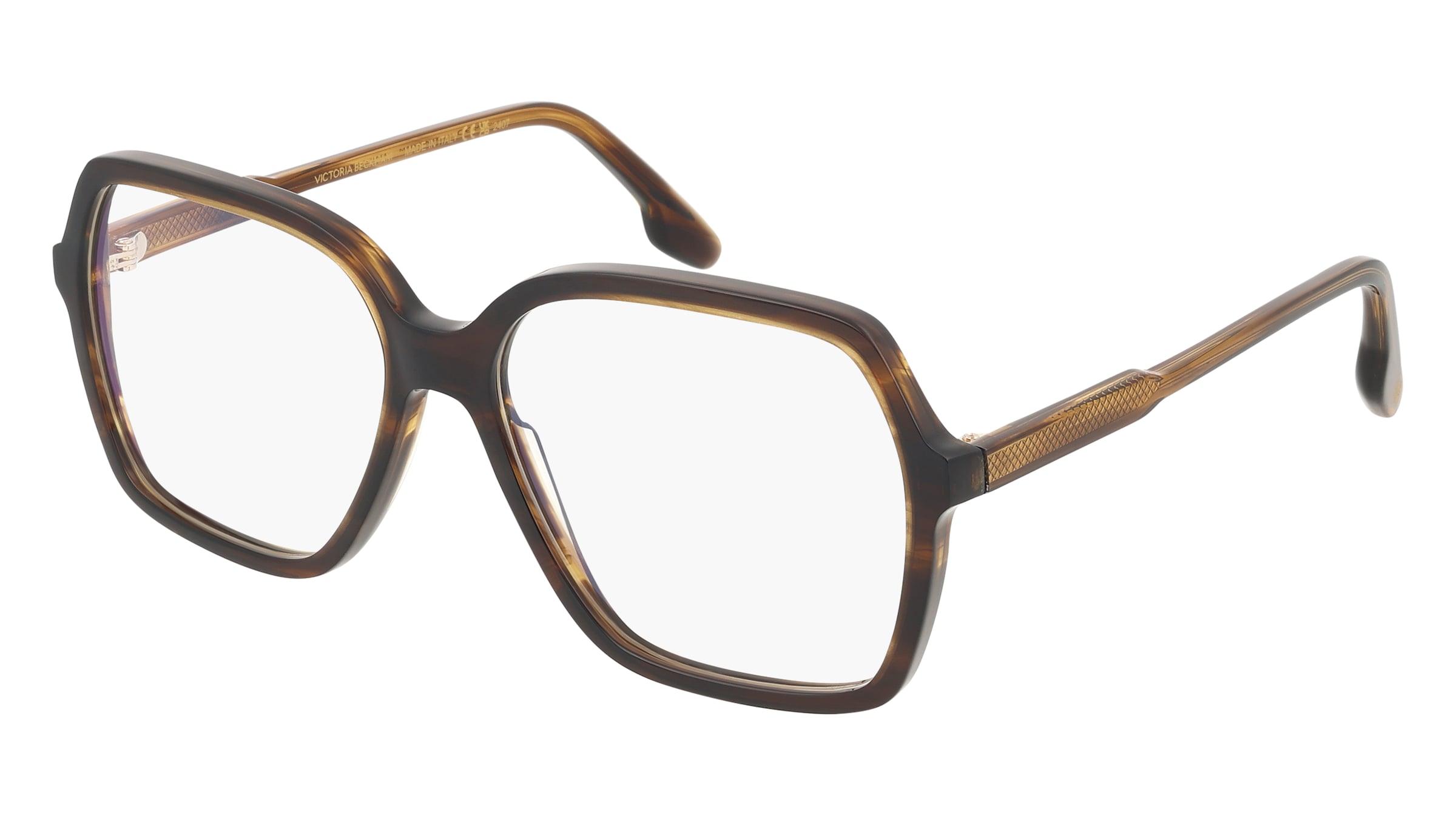 Victoria Beckham VB2650 Damen-Brille inkl. Gläser Vollrand Quadratisch Acetat-Gestell 57/15/140, Grün