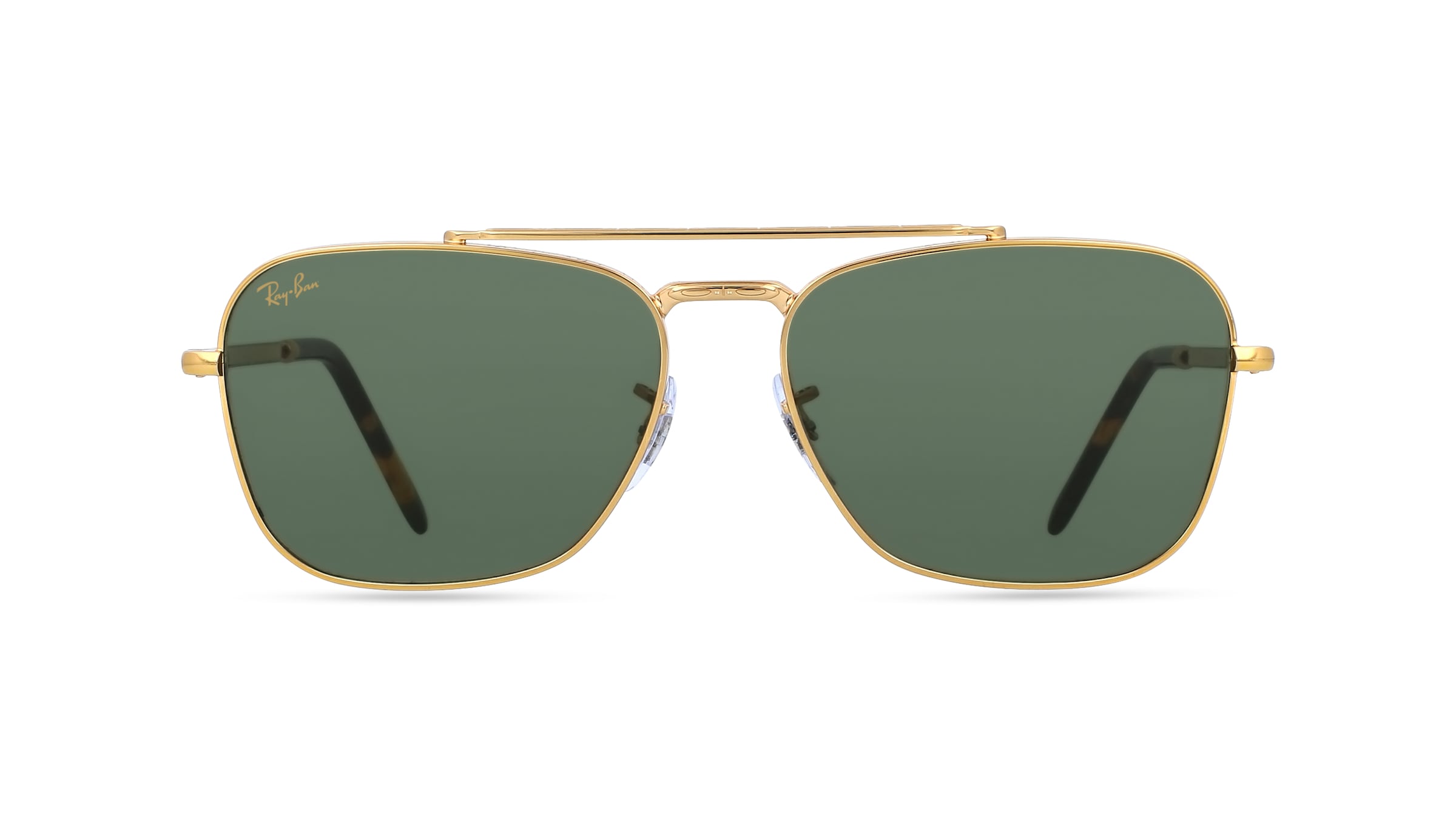 Ray-Ban RB 3636 NEW CARAVAN Unisex-Sonnenbrille Vollrand Eckig Metall-Gestell, gold