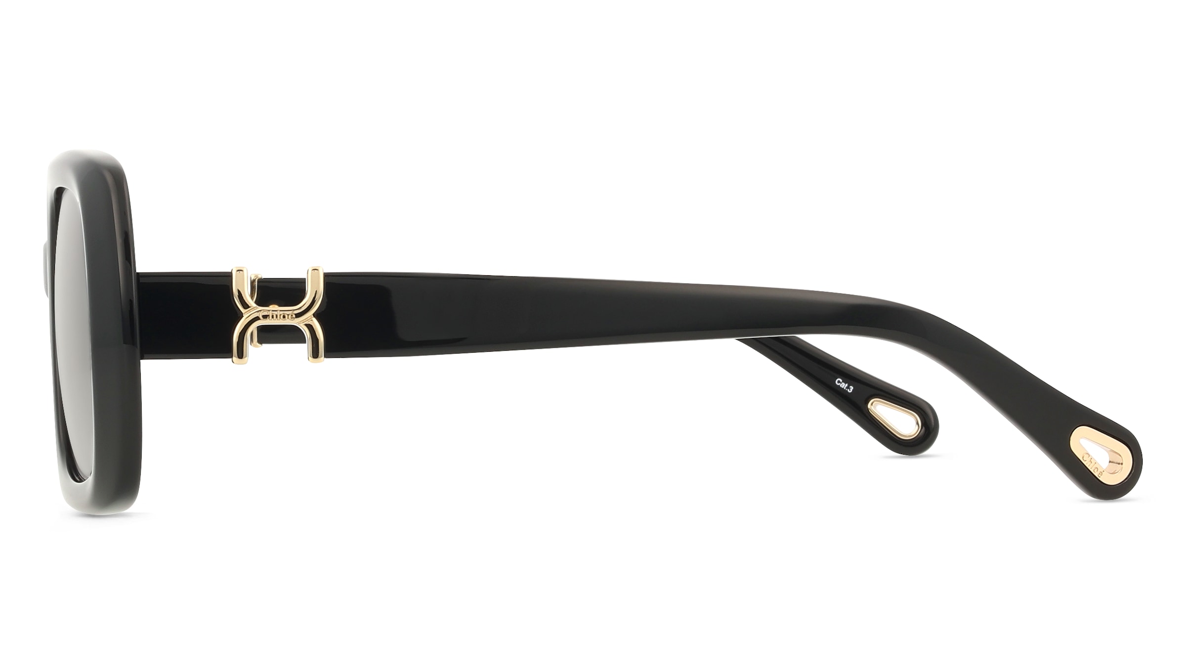 Thumbnail - Chloé CH0333S Damen-Sonnenbrille Vollrand Eckig Acetat-Gestell, schwarz