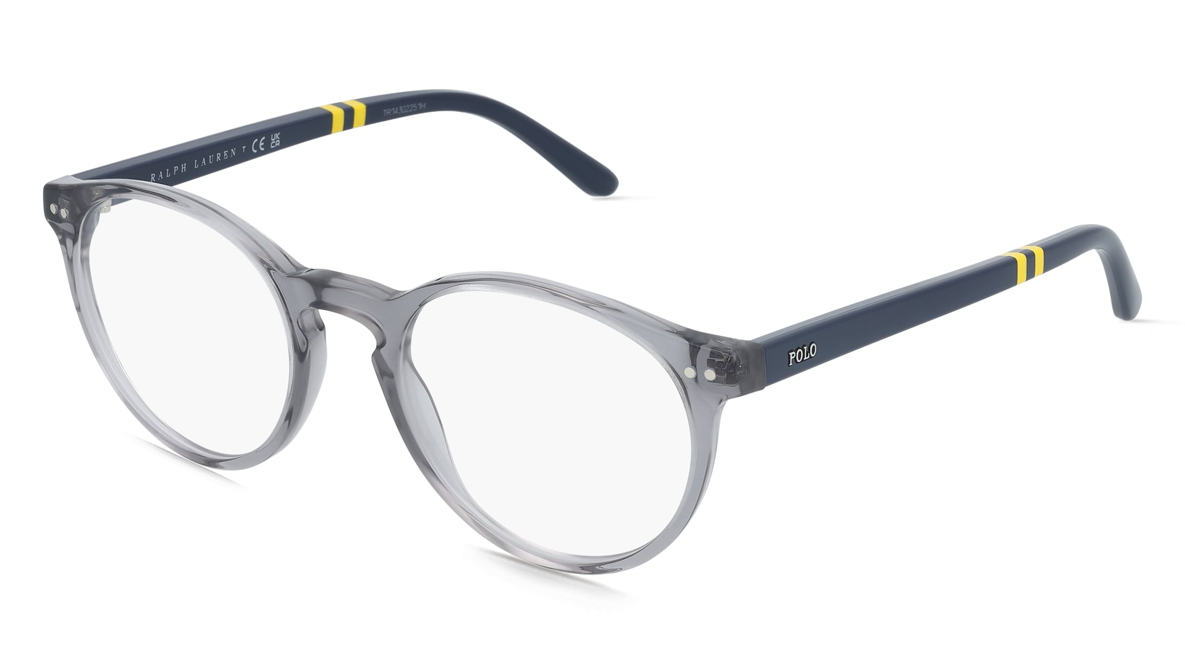 Polo Ralph Lauren 0PH2297 Herren-Brille inkl. Gläser Vollrand Rund Acetat-Gestell 50/20/145, Grau