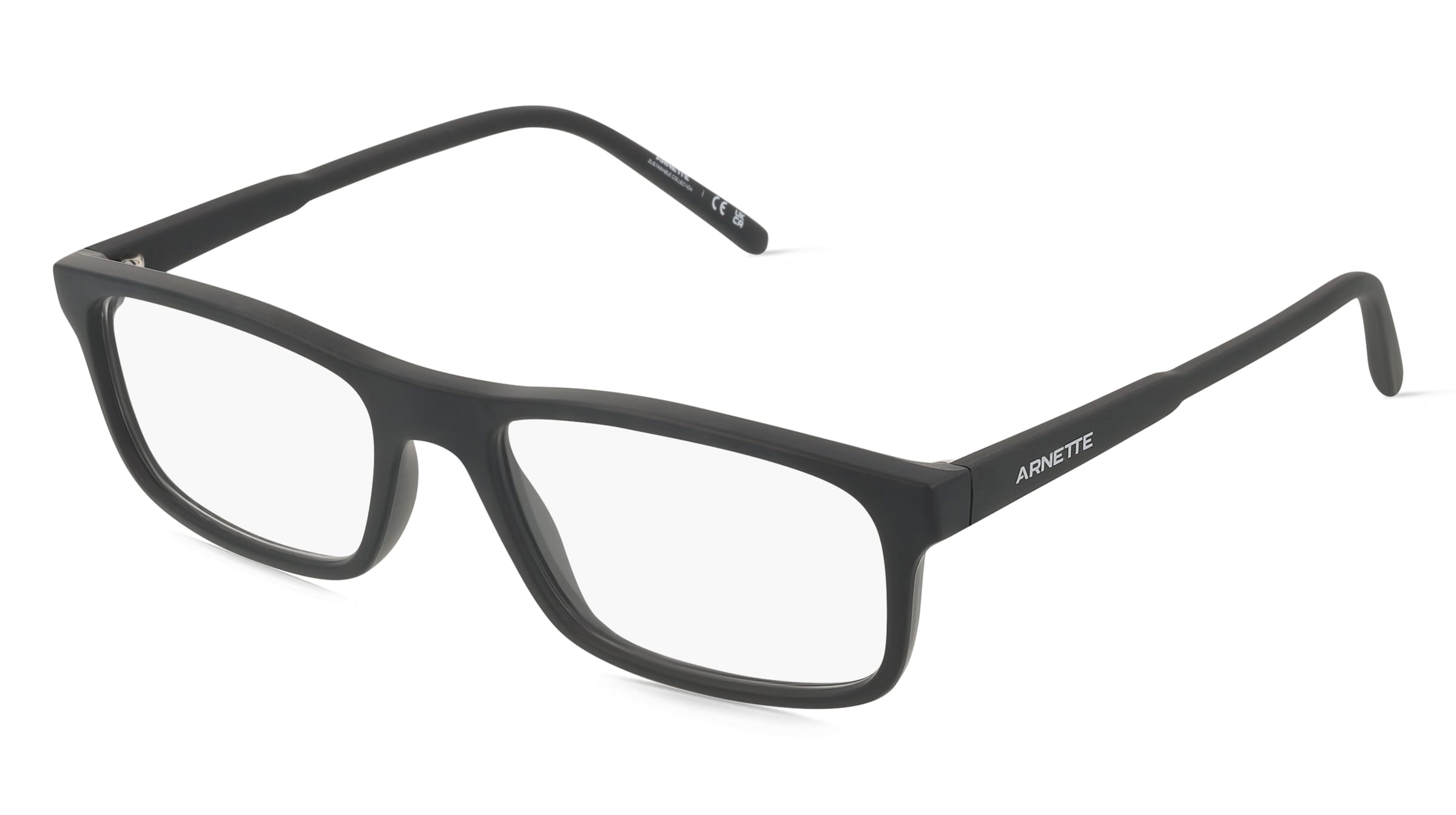 Arnette 0AN7194 Herren-Brille inkl. Gläser Vollrand Quadratisch Acetat-Gestell 54/17/140, Schwarz