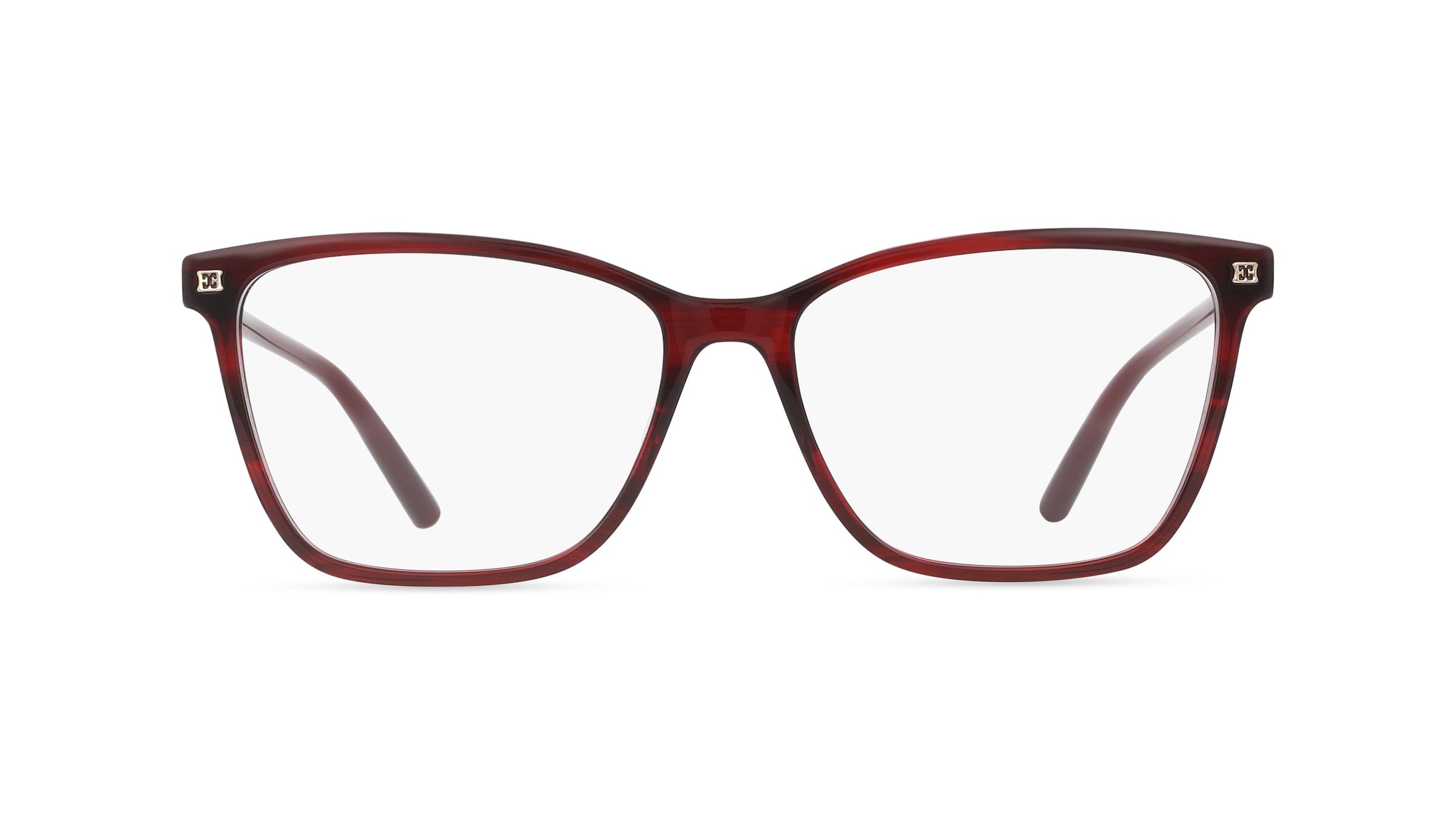 Escada VESG34 Damen-Brille inkl. Gläser Vollrand Quadratisch Kunststoff-Gestell 55/15/135, Rot