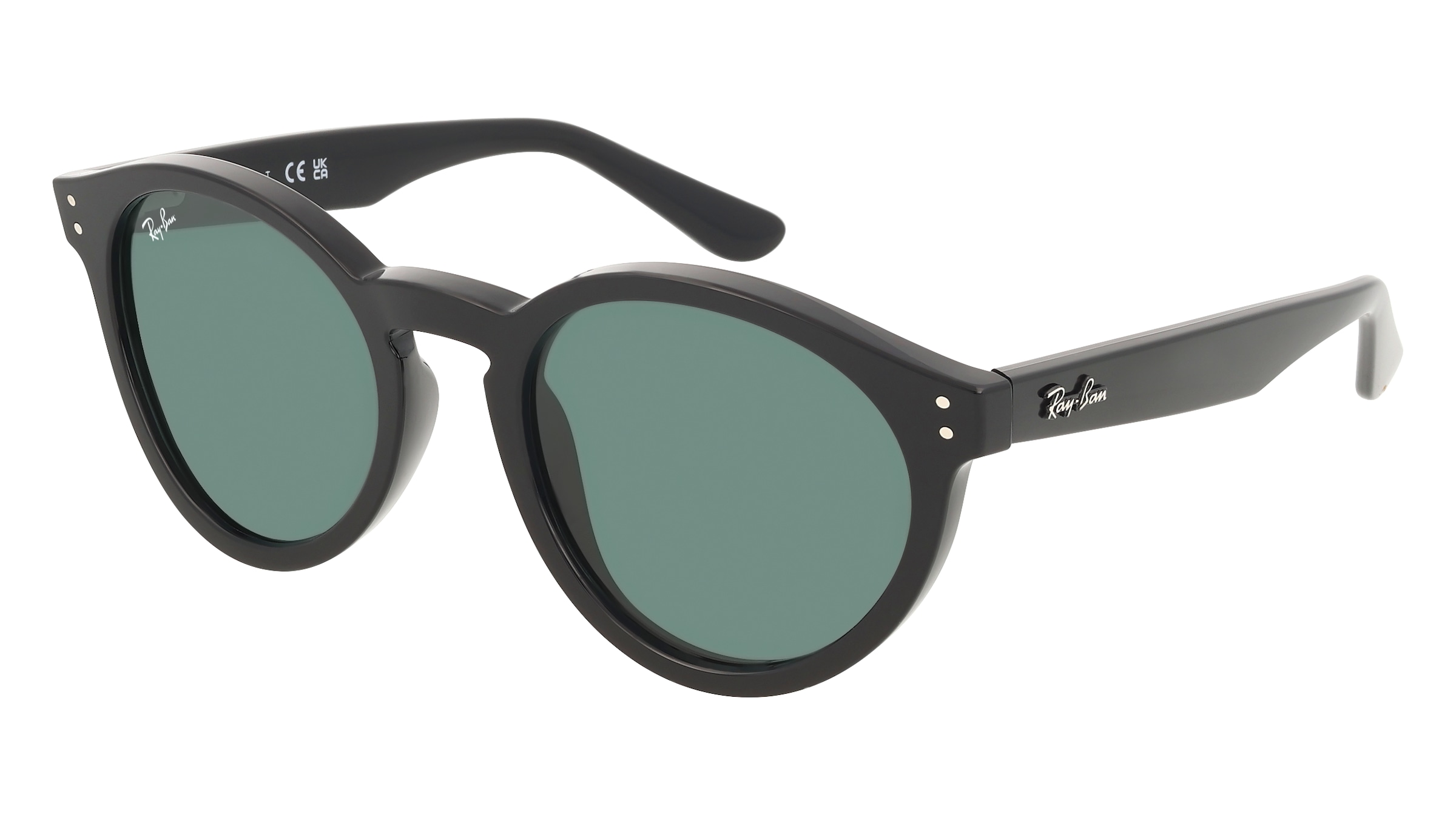 Ray-Ban 0RBR0505S Unisex-Sonnenbrille Vollrand Panto Kunststoff-Gestell, Schwarz