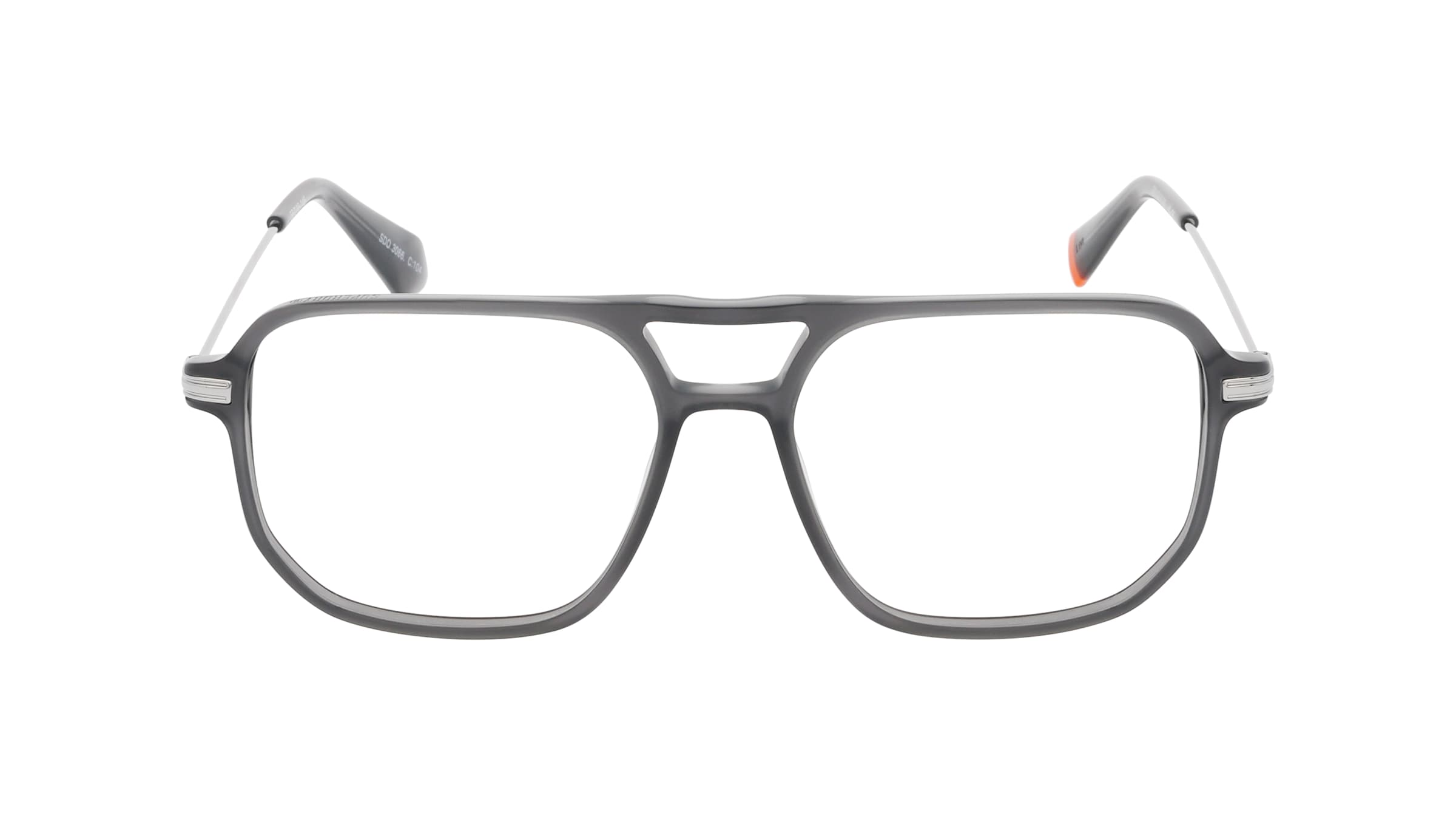 Superdry 991066 Herren-Brille inkl. Gläser Vollrand Pilot Acetat-Gestell 55/16/145, grau