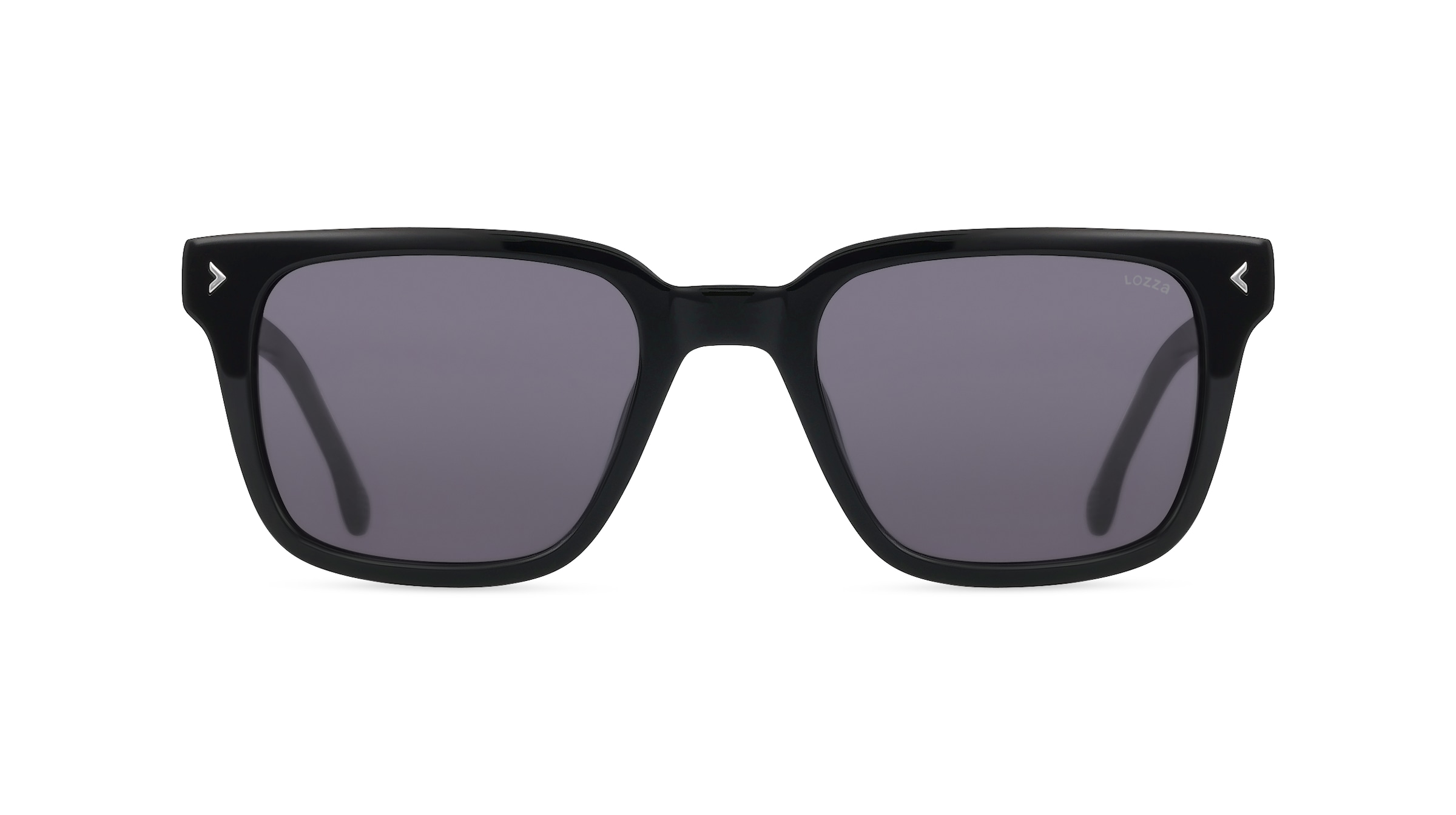 Lozza LOZSL4283 Herren-Sonnenbrille Vollrand Eckig Kunststoff-Gestell, schwarz