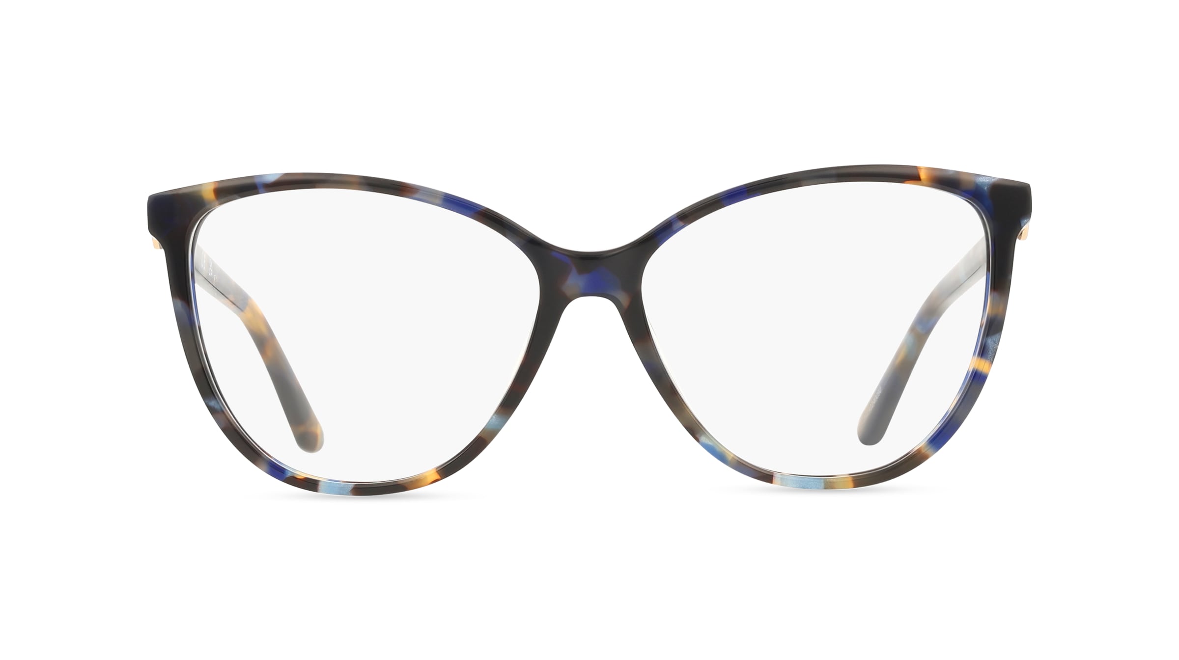 Guess GU50311 Damen-Brille inkl. Gläser Vollrand Cat Eye Acetat-Gestell 55/14/140, blau