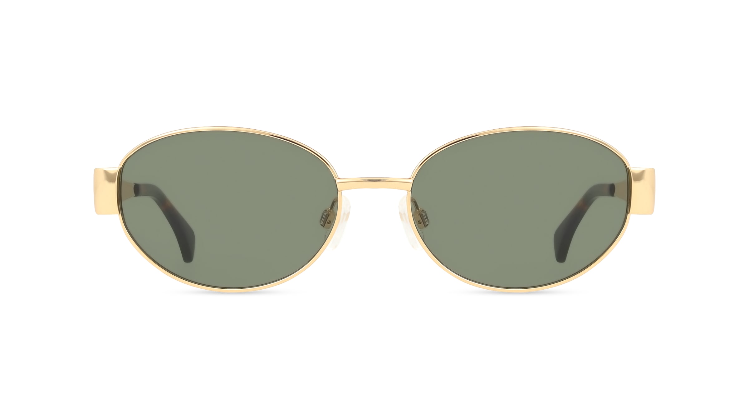 Fielmann BD 590 SUN FA NOVA Damen-Sonnenbrille Vollrand Oval Edelstahl-Gestell, gold