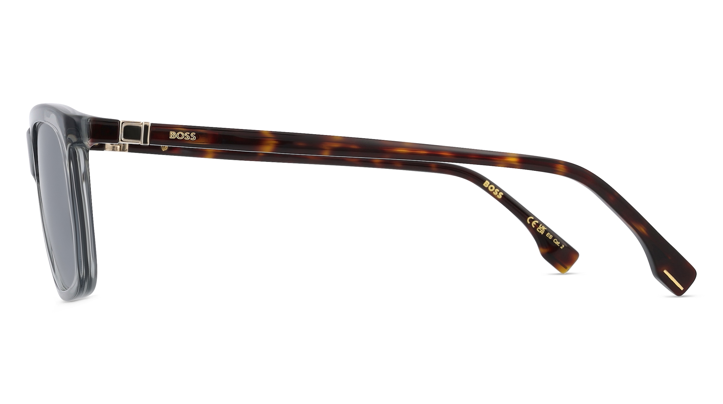 Thumbnail - Boss 1489/S Herren-Sonnenbrille Vollrand Quadratisch Acetat-Gestell, grau