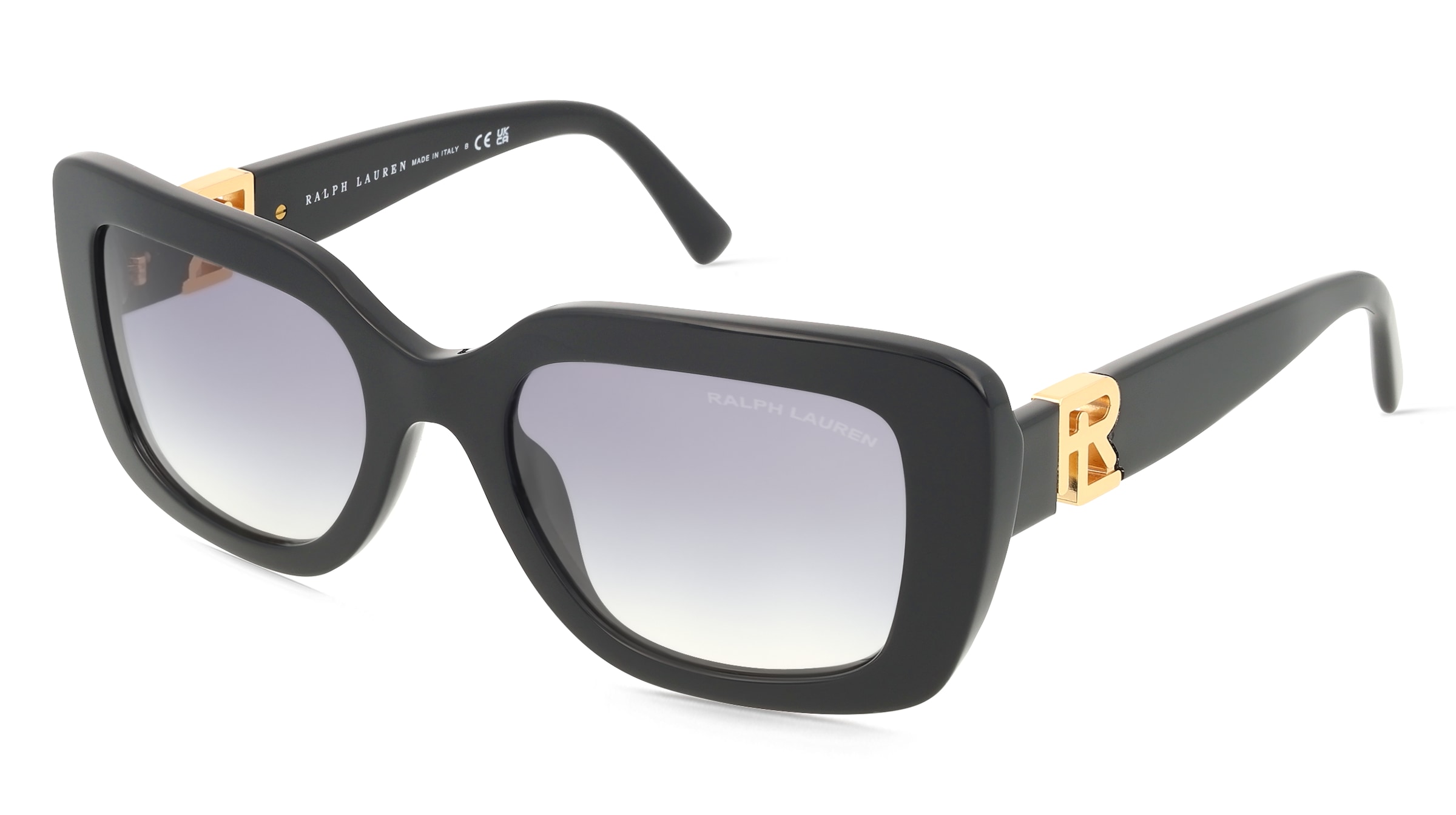Ralph Lauren RL8217U THE NIKKI Damen-Sonnenbrille Vollrand Quadratisch Acetat-Gestell, Schwarz