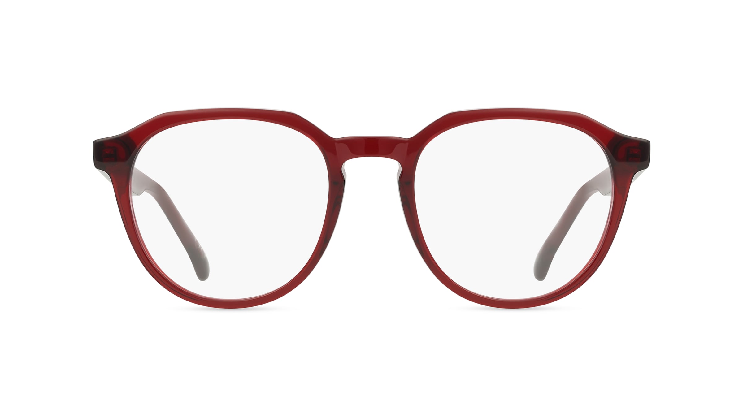 Thumbnail - Fielmann AB 007 CL Unisex-Brille inkl. Gläser Vollrand Panto Acetat-Gestell 50mm/19mm/140mm, rot