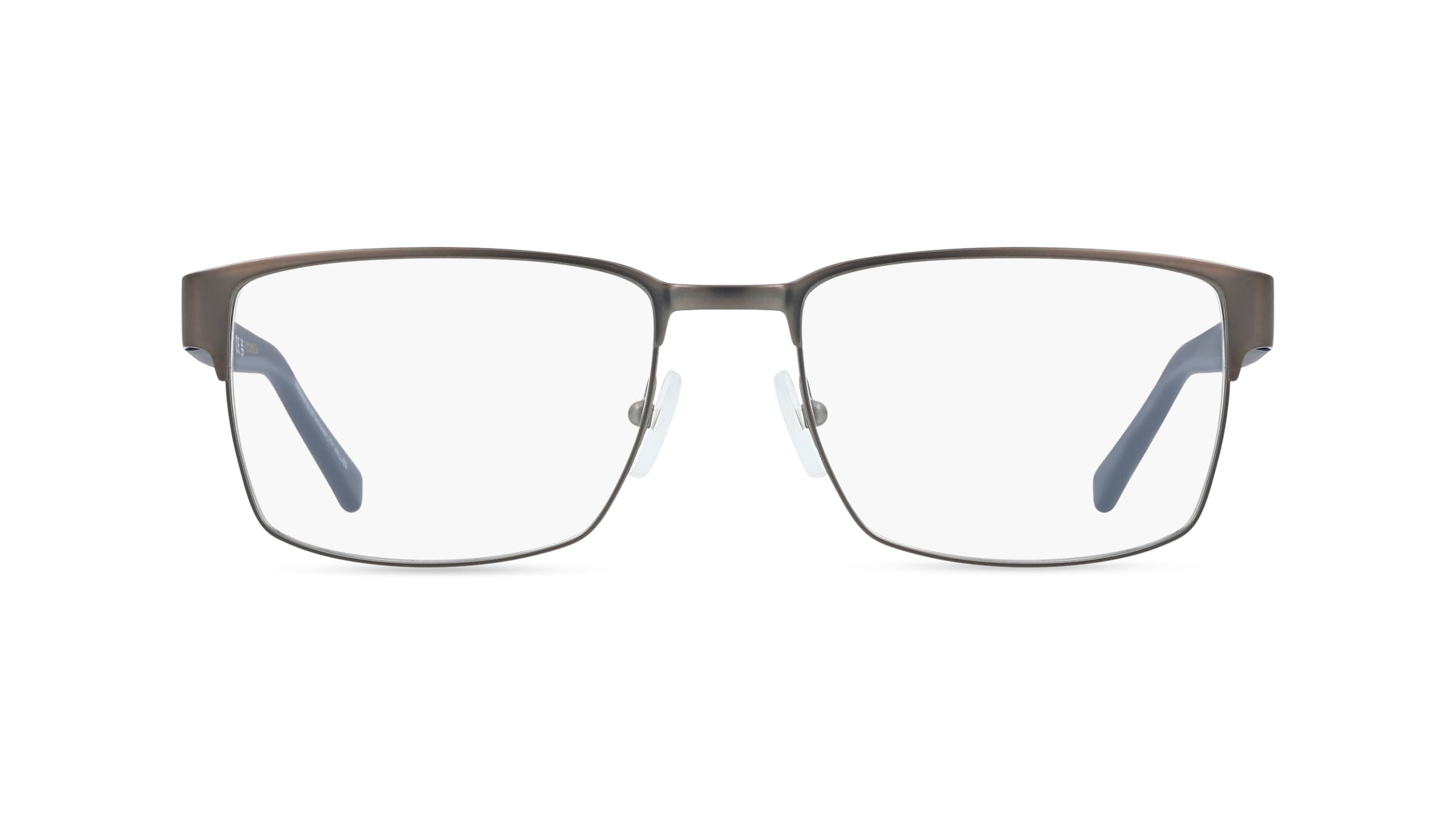 Armani Exchange 0AX1019 Herren-Brille inkl. Gläser Vollrand Quadratisch Metall-Gestell 54/17/140, grau