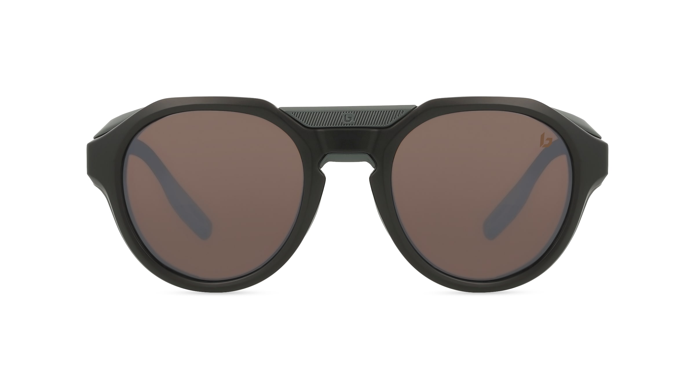 Bollé ASCENDER Unisex-Sonnenbrille Vollrand Pilot Kunststoff-Gestell, schwarz