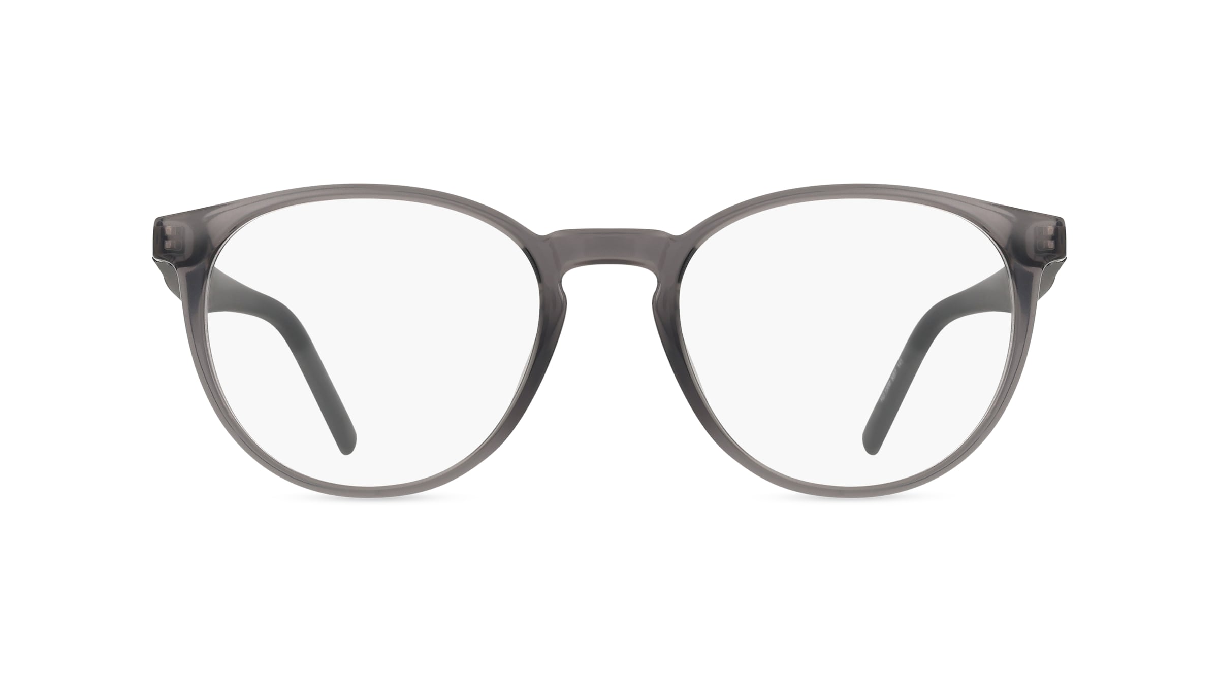 Hugo HG 1308 Herren-Brille inkl. Gläser Vollrand Rund Kunststoff-Gestell 51mm/19mm/145mm, grau