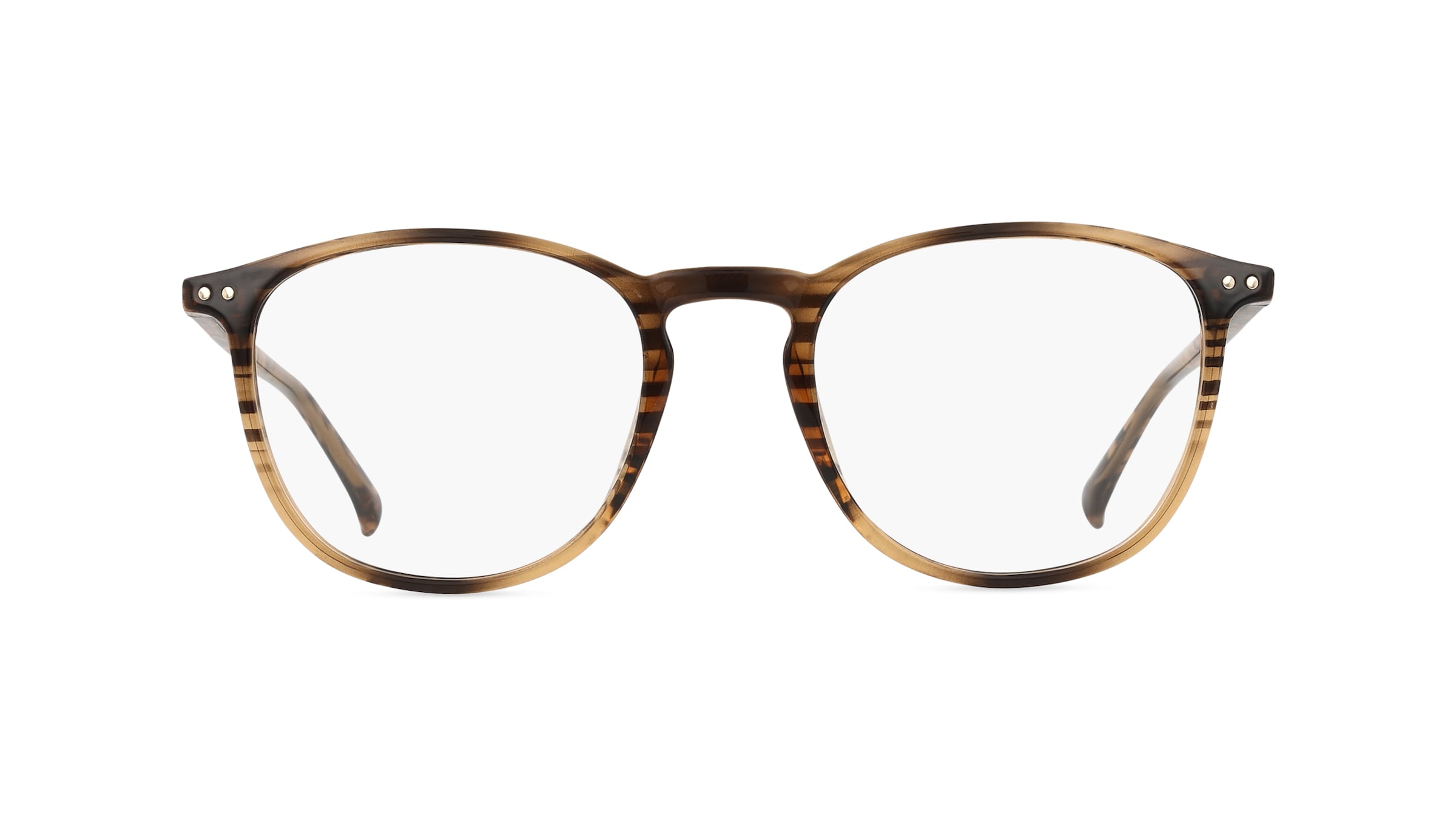 JOOP! JP 6007 Unisex-Brille inkl. Gläser Vollrand Rund Kunststoff-Gestell 50mm/20mm/142mm, braun